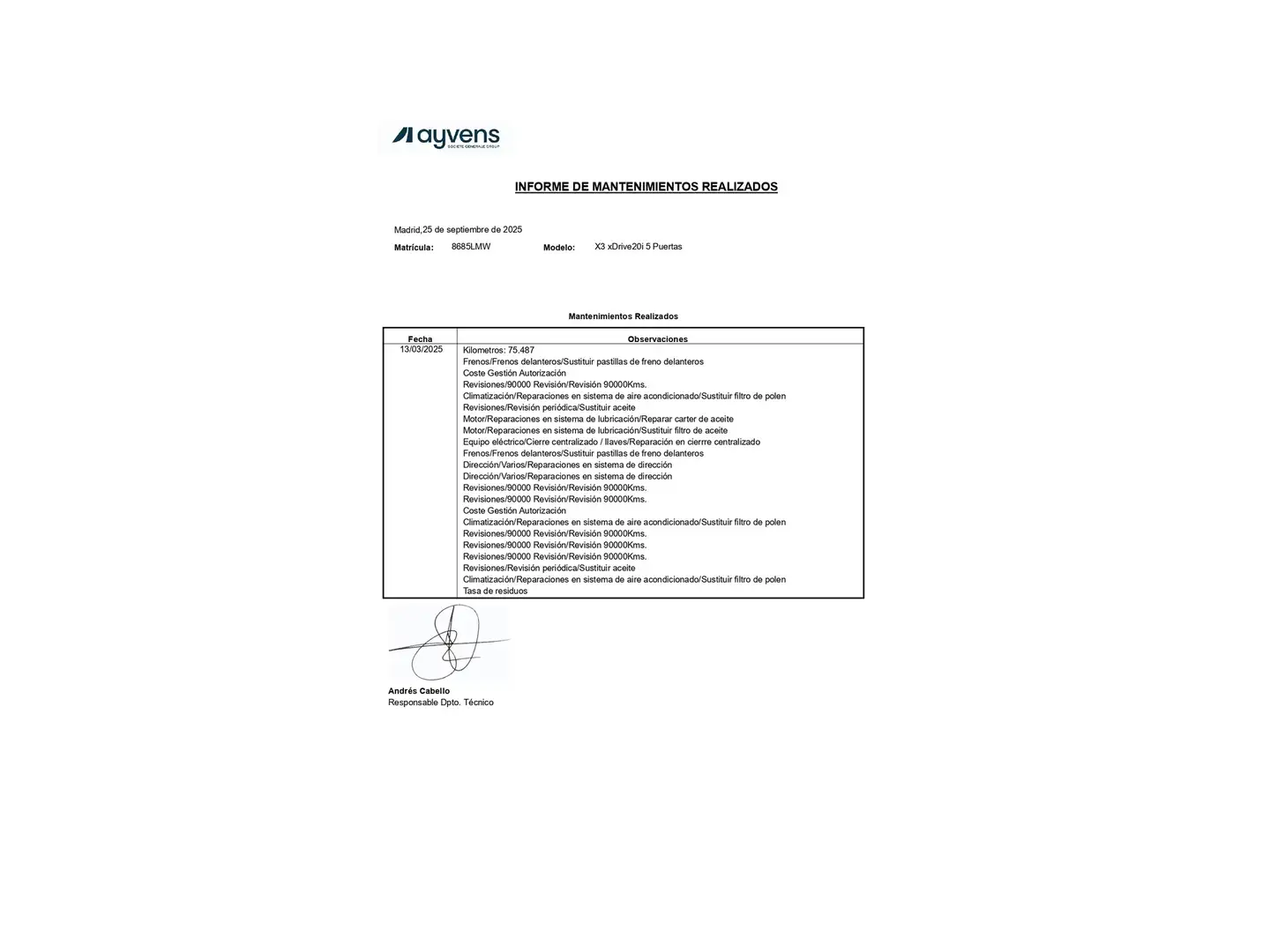 Mantenimiento