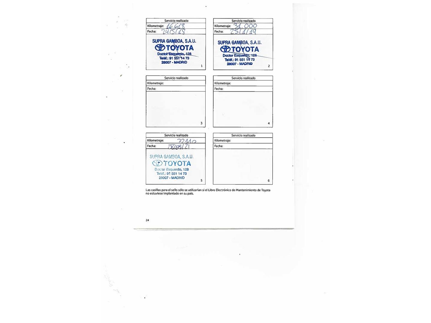 Foto del mantenimiento del Toyota C-HR Toyota C-HR 1.8 125H Dynamic Plus (122 CV)