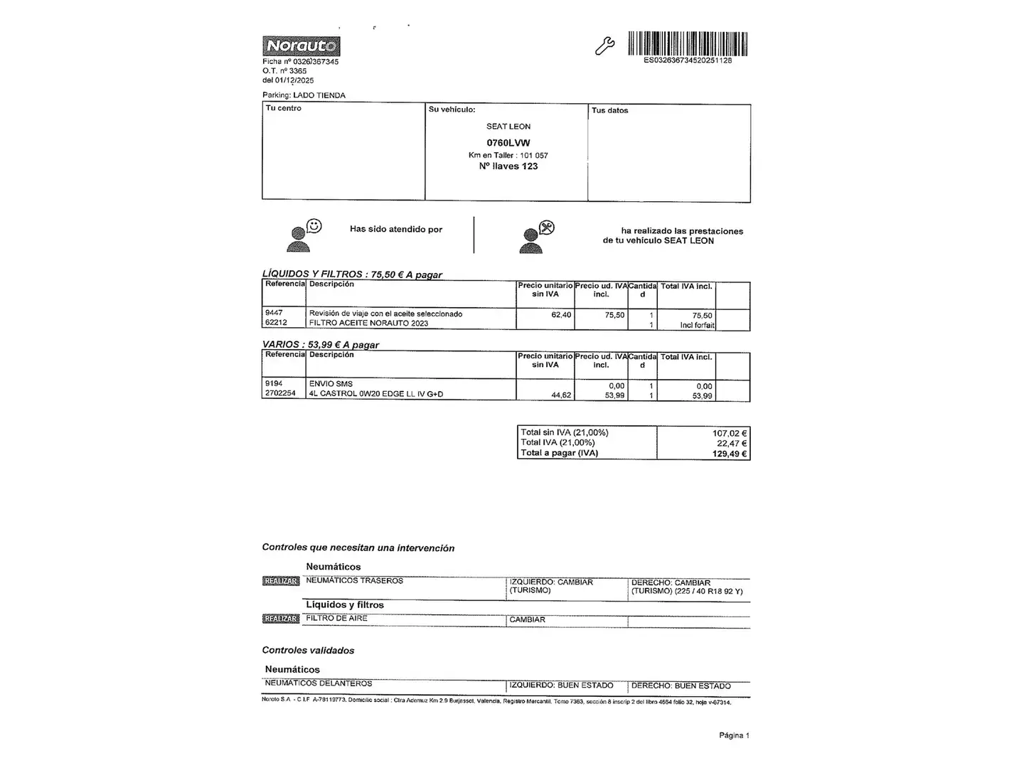 Foto Seat León SEAT León 1.5 TSI S&S FR (150 CV)
