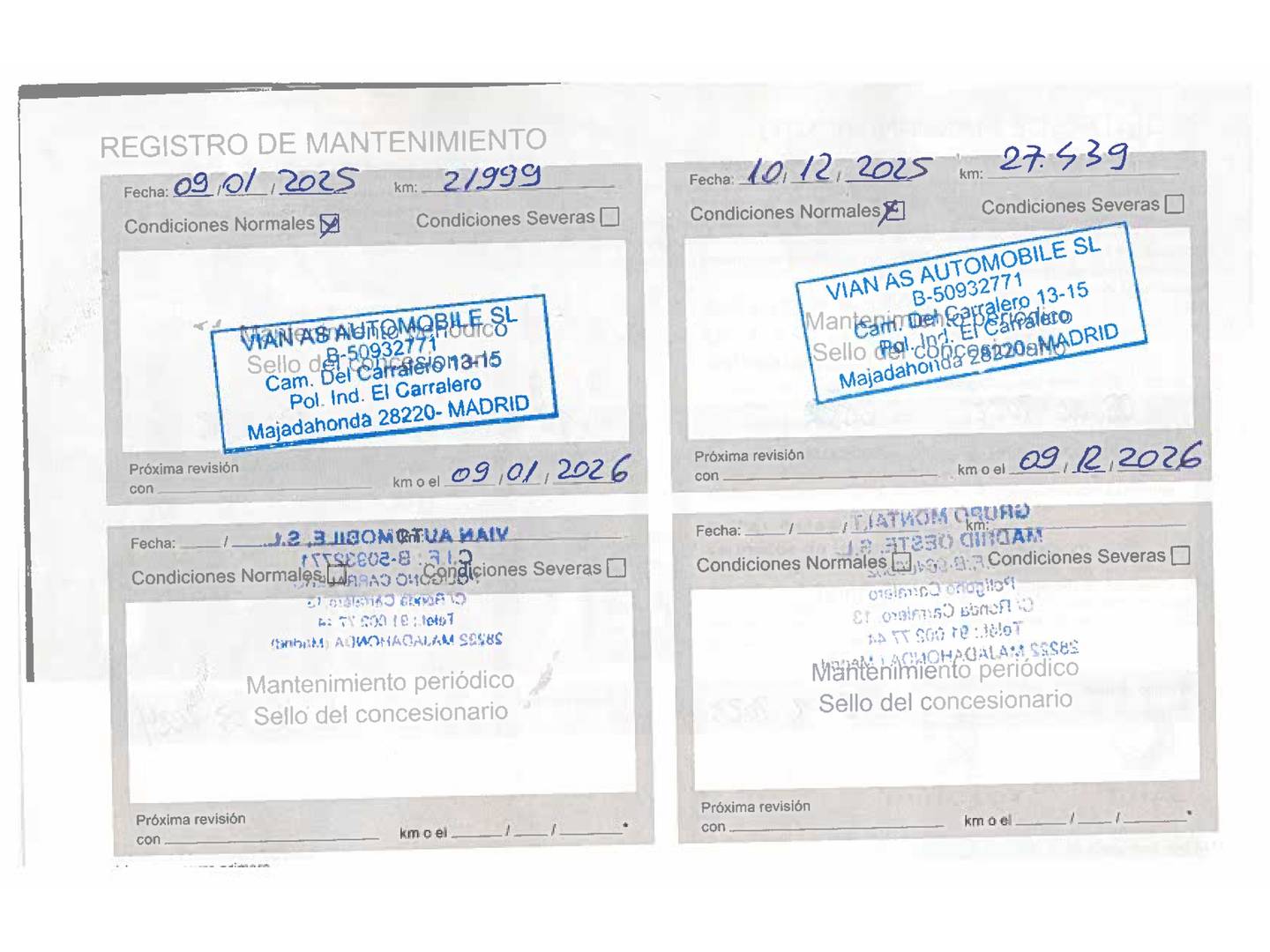 Foto del mantenimiento del Peugeot 208 Peugeot 208 PureTech 75 Like (75 CV)