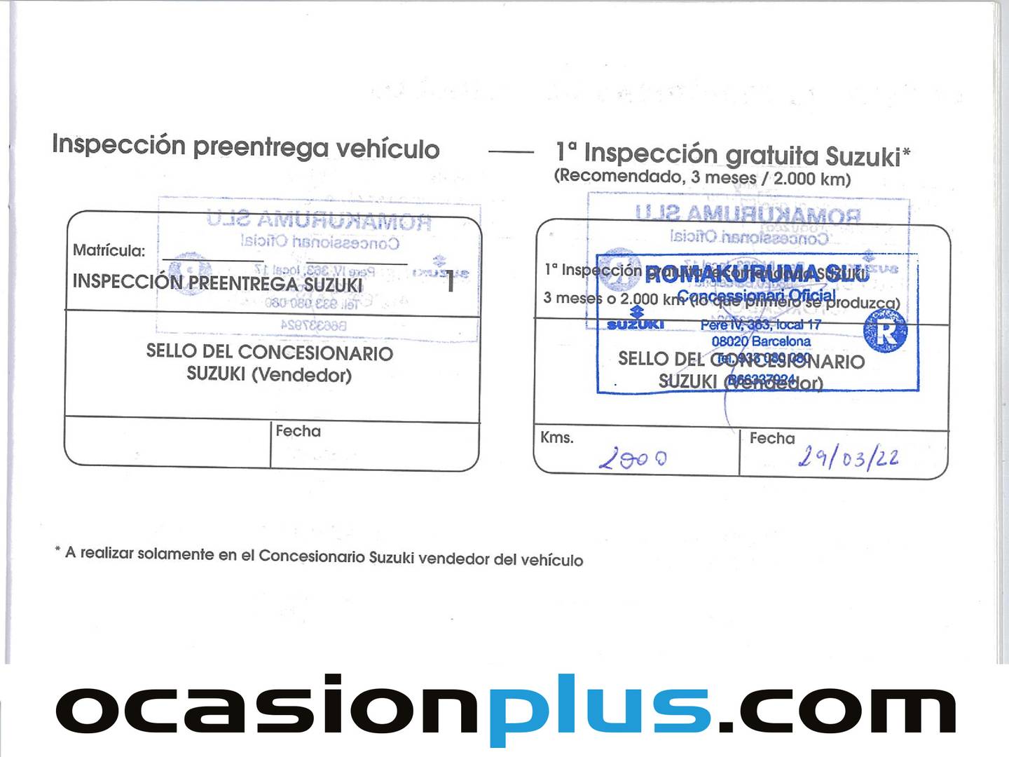 Foto del mantenimiento del Suzuki Vitara Suzuki Vitara 1.4 Turbo Mild Hybrid GLX (129 CV)