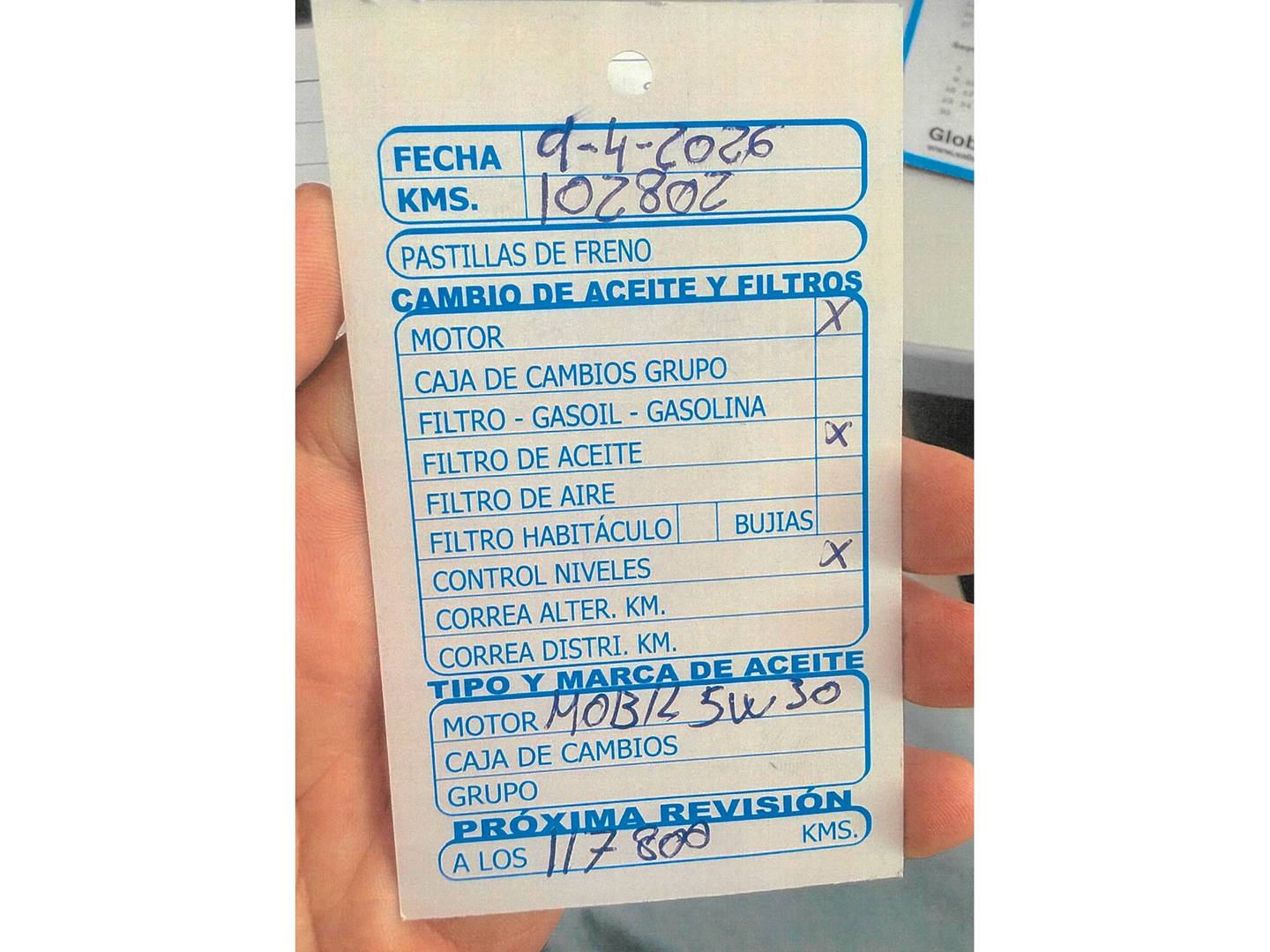 Foto del mantenimiento del Dacia Sandero Dacia Sandero Laureate dCi (90 CV)