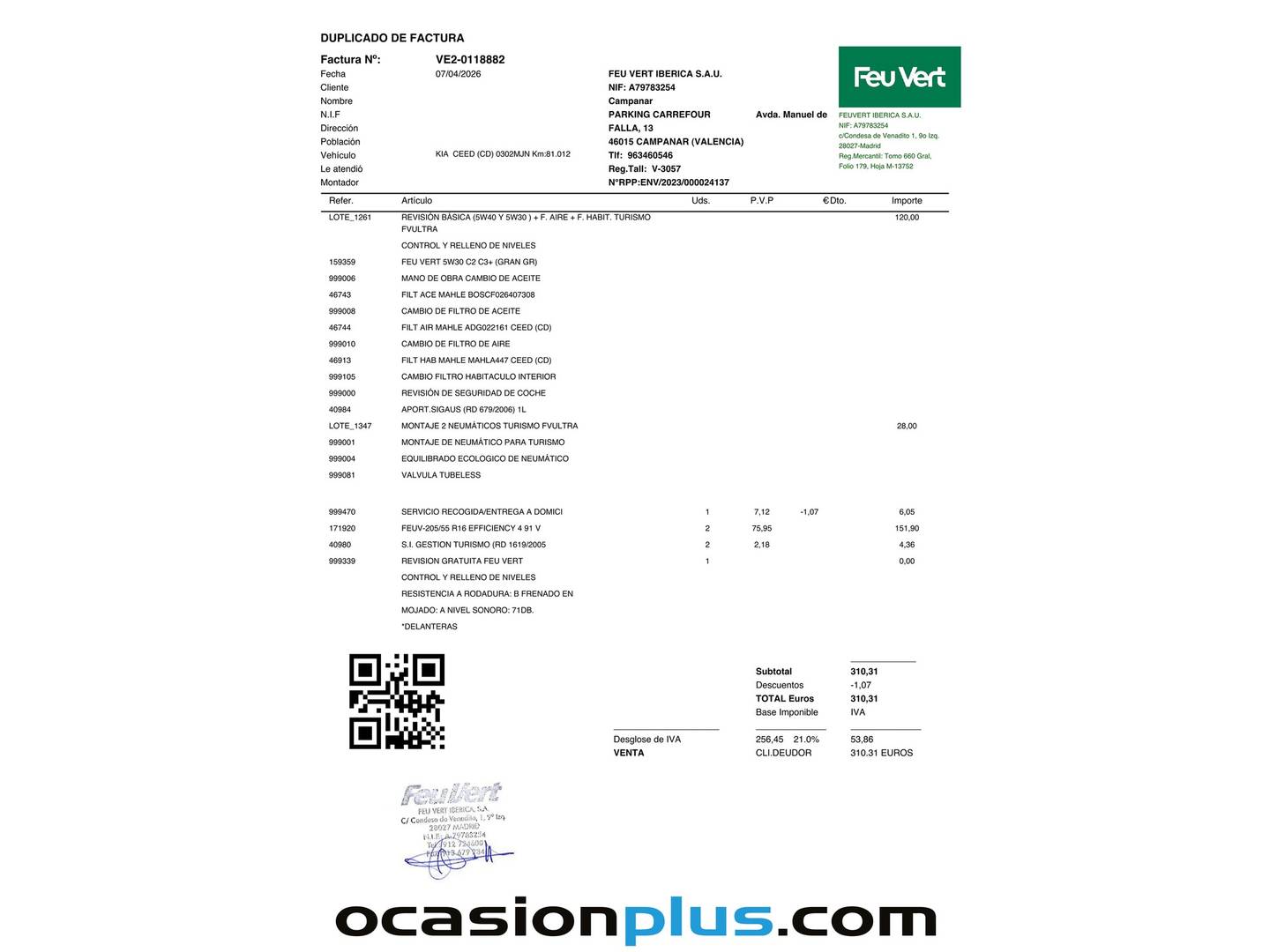Foto del mantenimiento del KIA Ceed KIA Ceed 1.6 MHEV iMT Drive (136 CV)