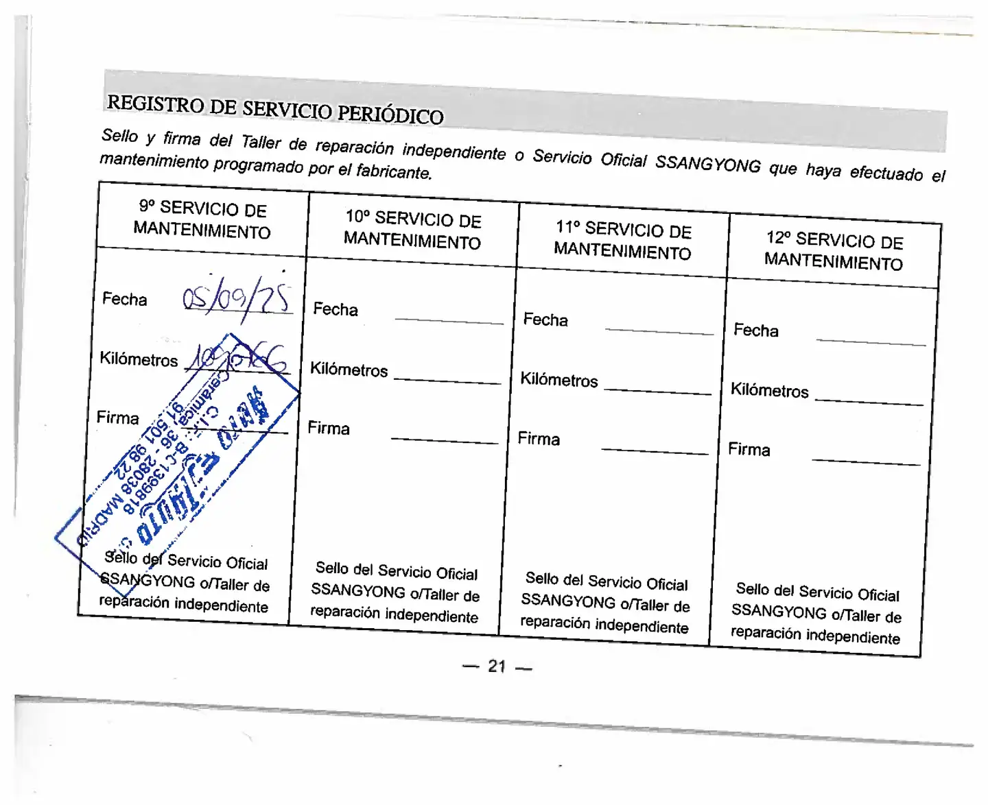 Mantenimiento