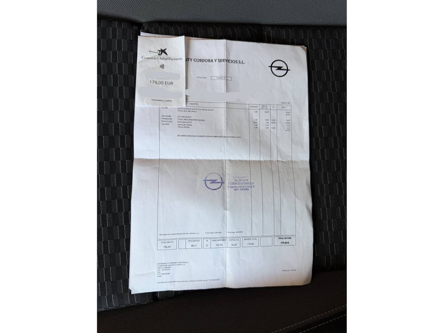 Foto del mantenimiento del Opel Astra Opel Astra 1.2 Turbo SHL GS Line (110 CV)