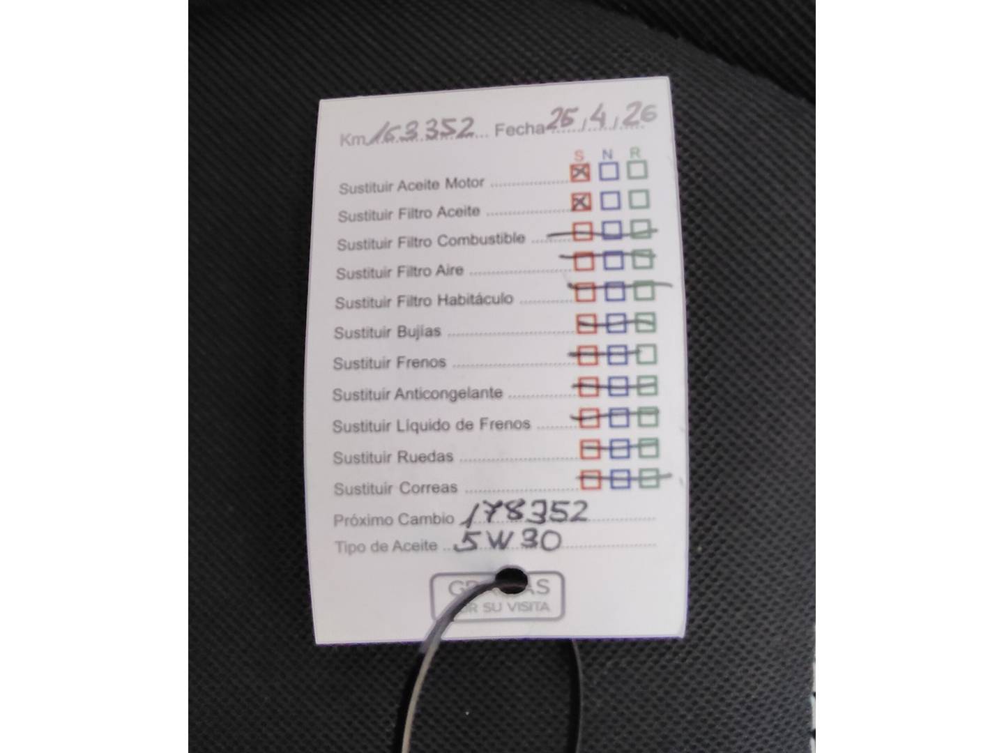 Foto del mantenimiento del Renault Clio Renault Clio Business TCe (90 CV) GLP