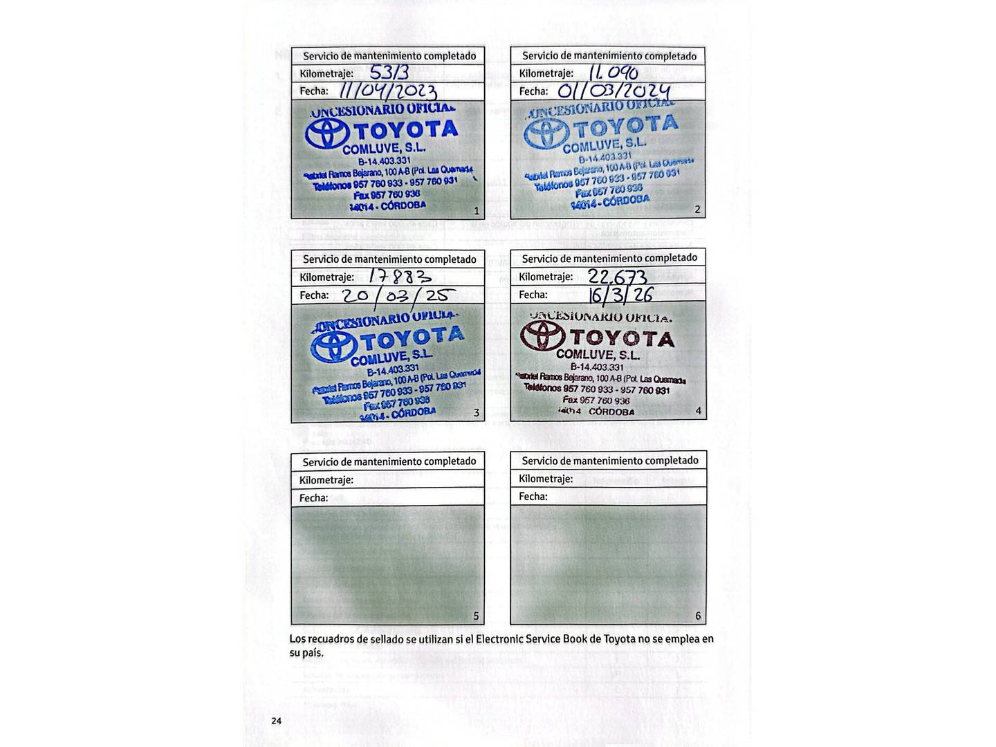 Foto del mantenimiento del Toyota Corolla Toyota Corolla Touring Sport 125H Style E-CVT (122 CV)