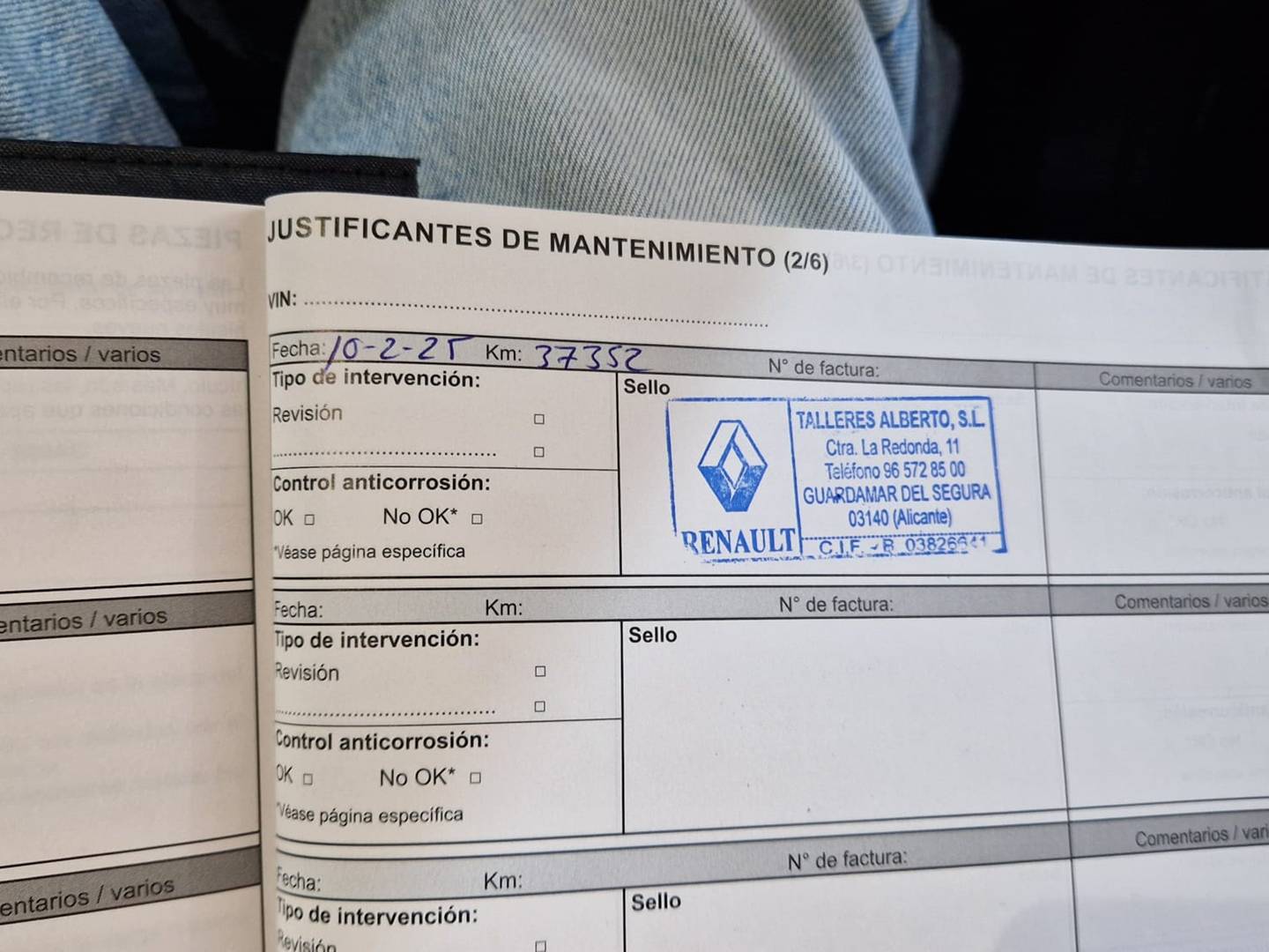 Foto del mantenimiento del Renault Clio Renault Clio Zen TCe (100 CV)