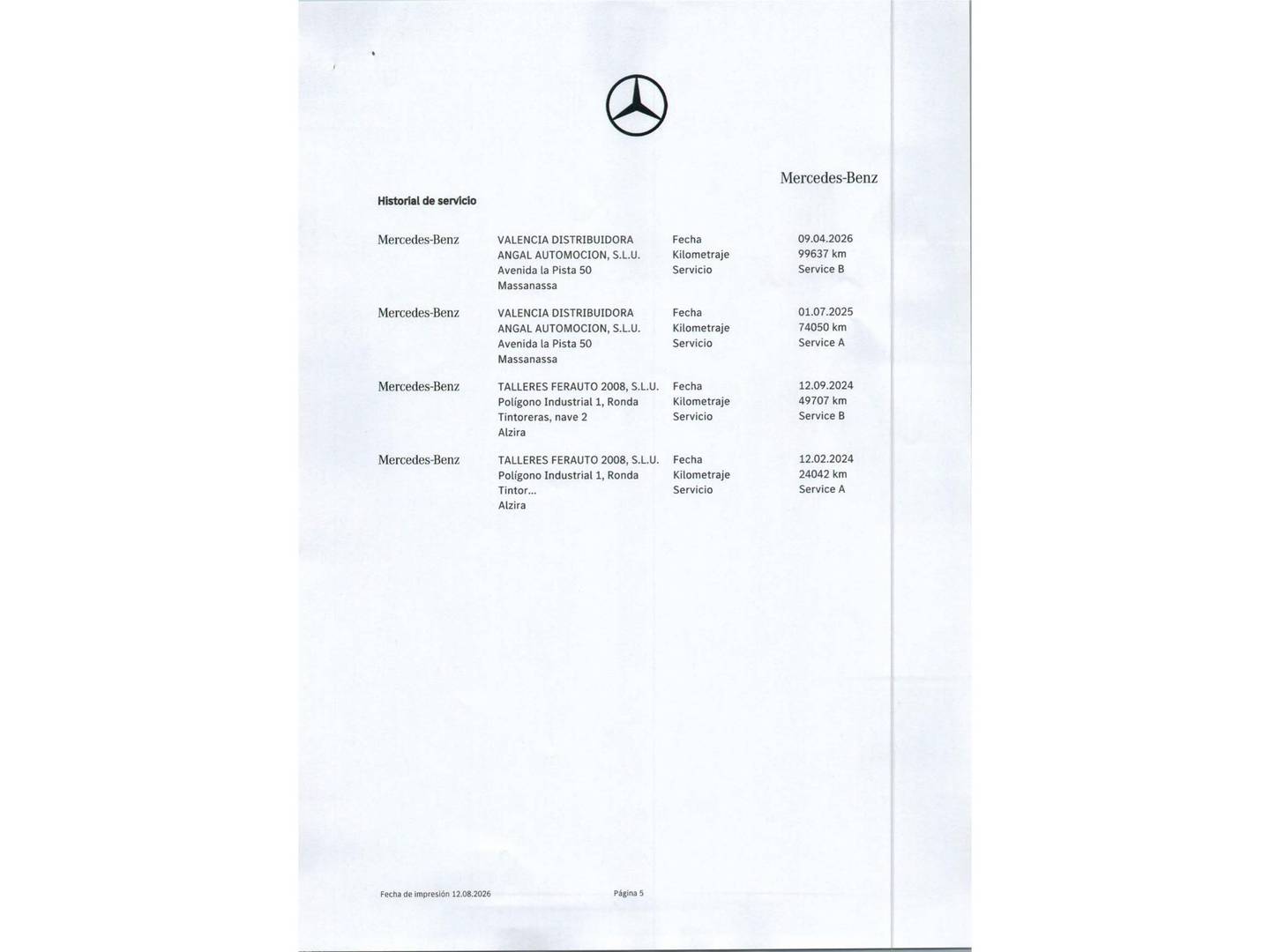 Foto del mantenimiento del Mercedes CLS Mercedes Clase CLS CLS 300 d 4Matic (265 CV) Pack AMG