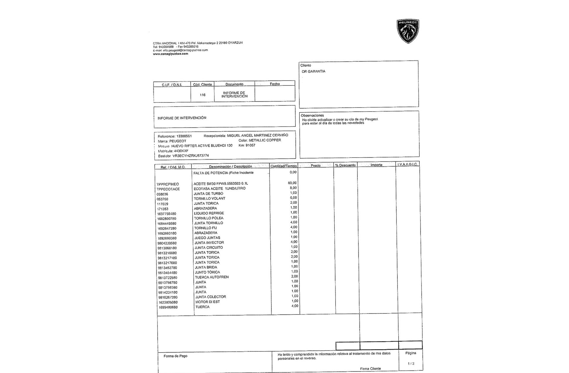 Peugeot Rifter BlueHDi 130 Active Long EAT8 - foto 20