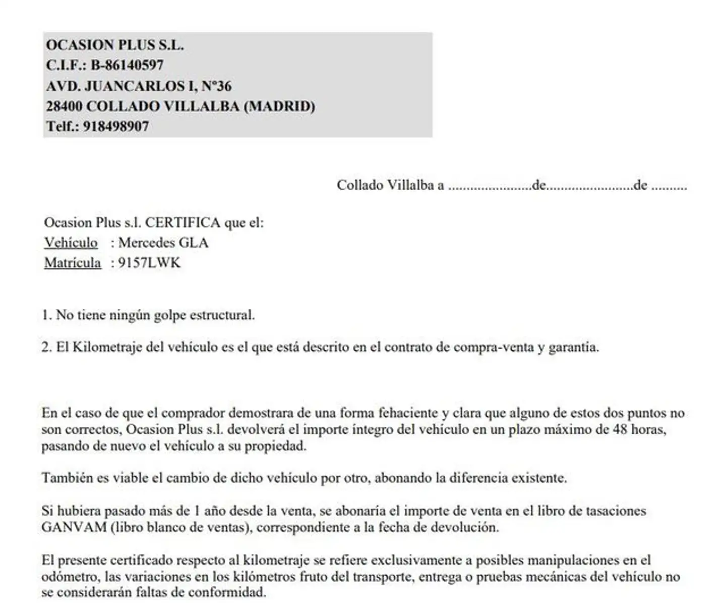 Certificado