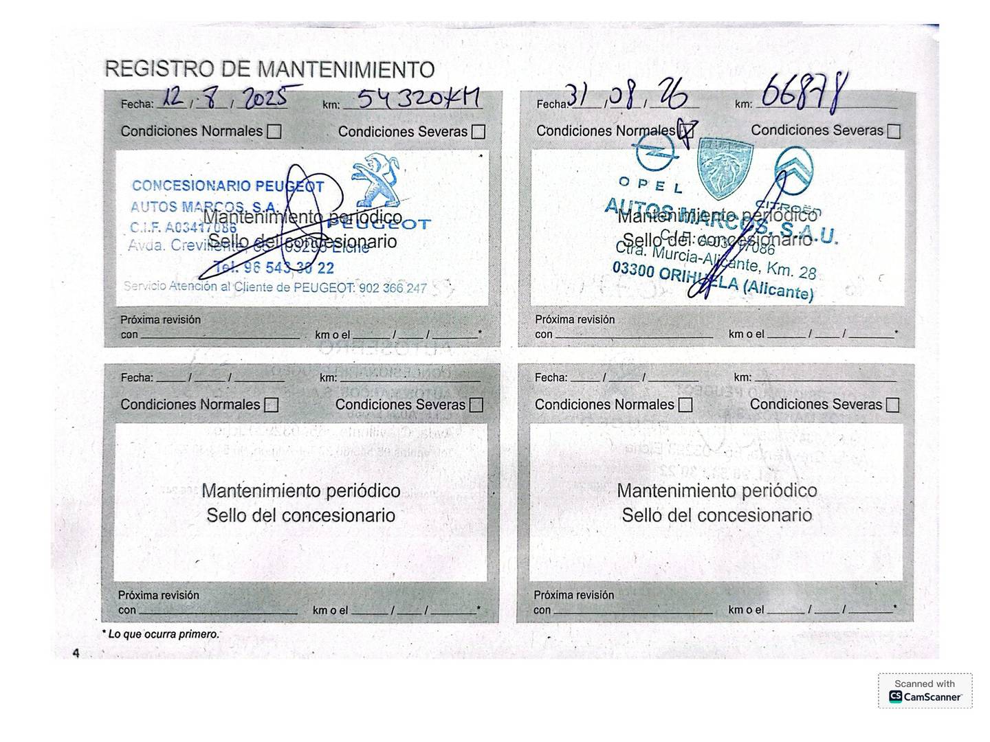 Foto del mantenimiento del Peugeot 2008 Peugeot 2008 PureTech 130 S&S Allure Pack EAT8 (130 CV)
