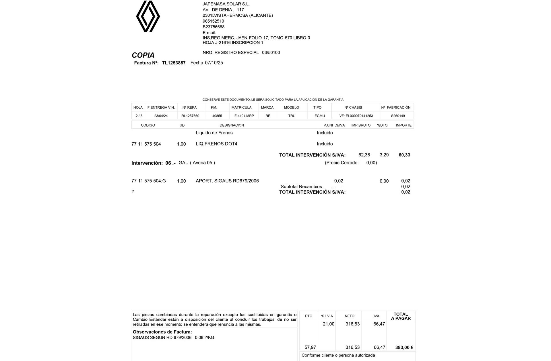 Renault Trafic Piso Cabina L2 Energy dCi - foto 16