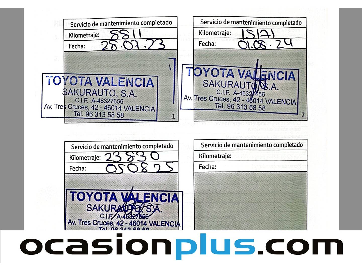 Foto del mantenimiento del Toyota C-HR Toyota C-HR 1.8 125H Active (122 CV)