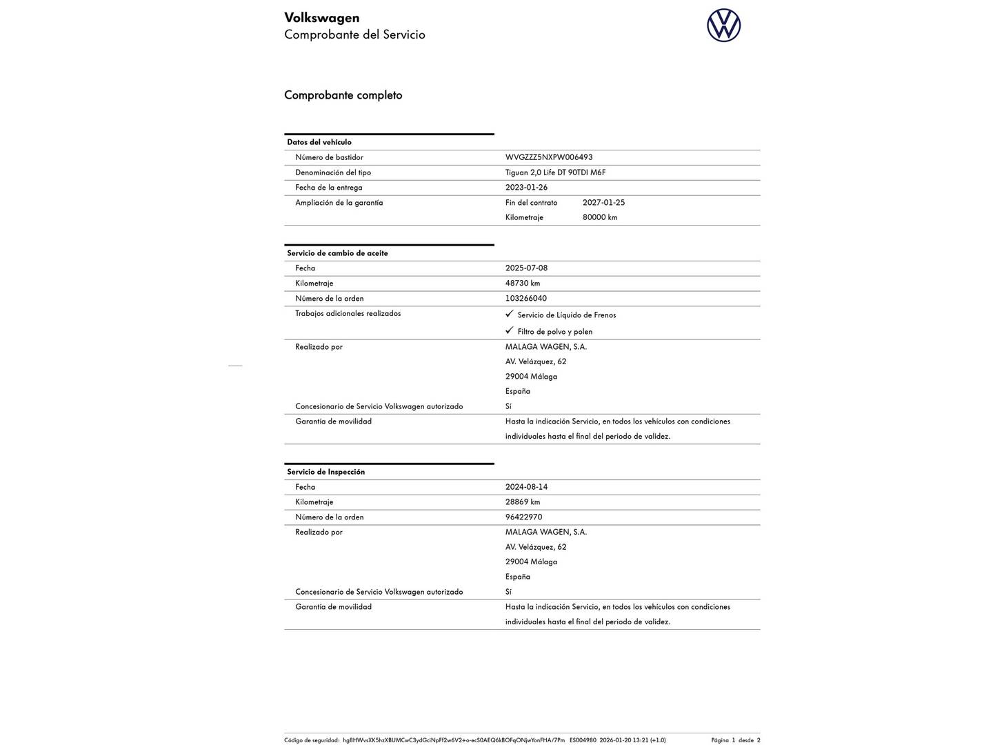 Foto Volkswagen Tiguan Volkswagen Tiguan Life 2.0 TDI (122 CV)