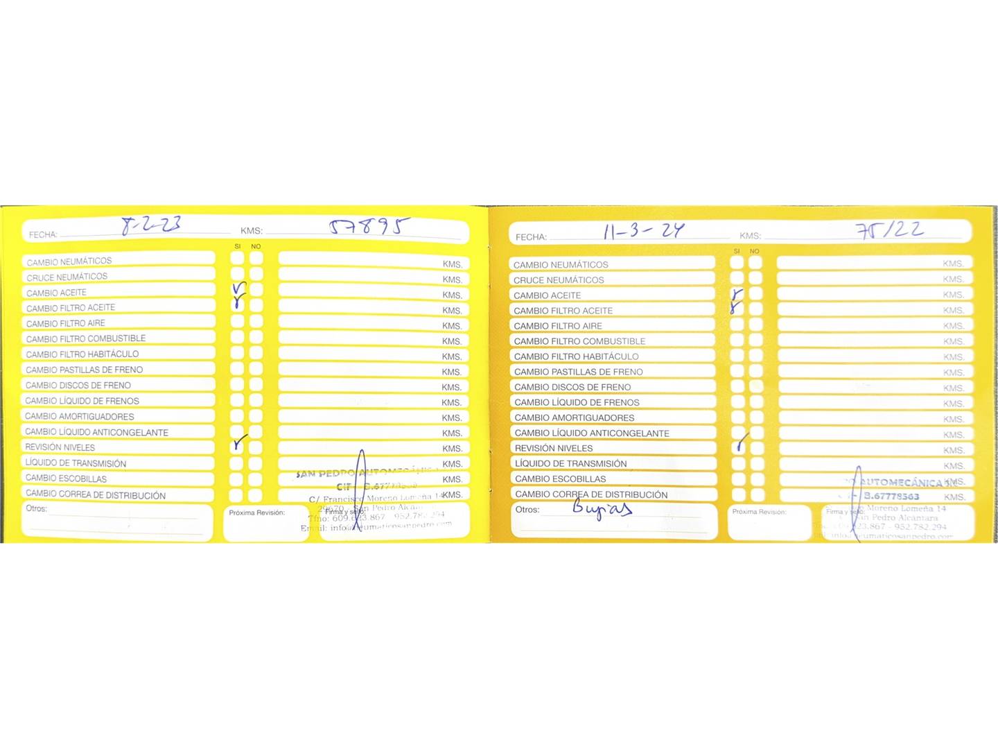 Foto del mantenimiento del Ferrari California Ferrari California 4.3 V8 (460 CV)