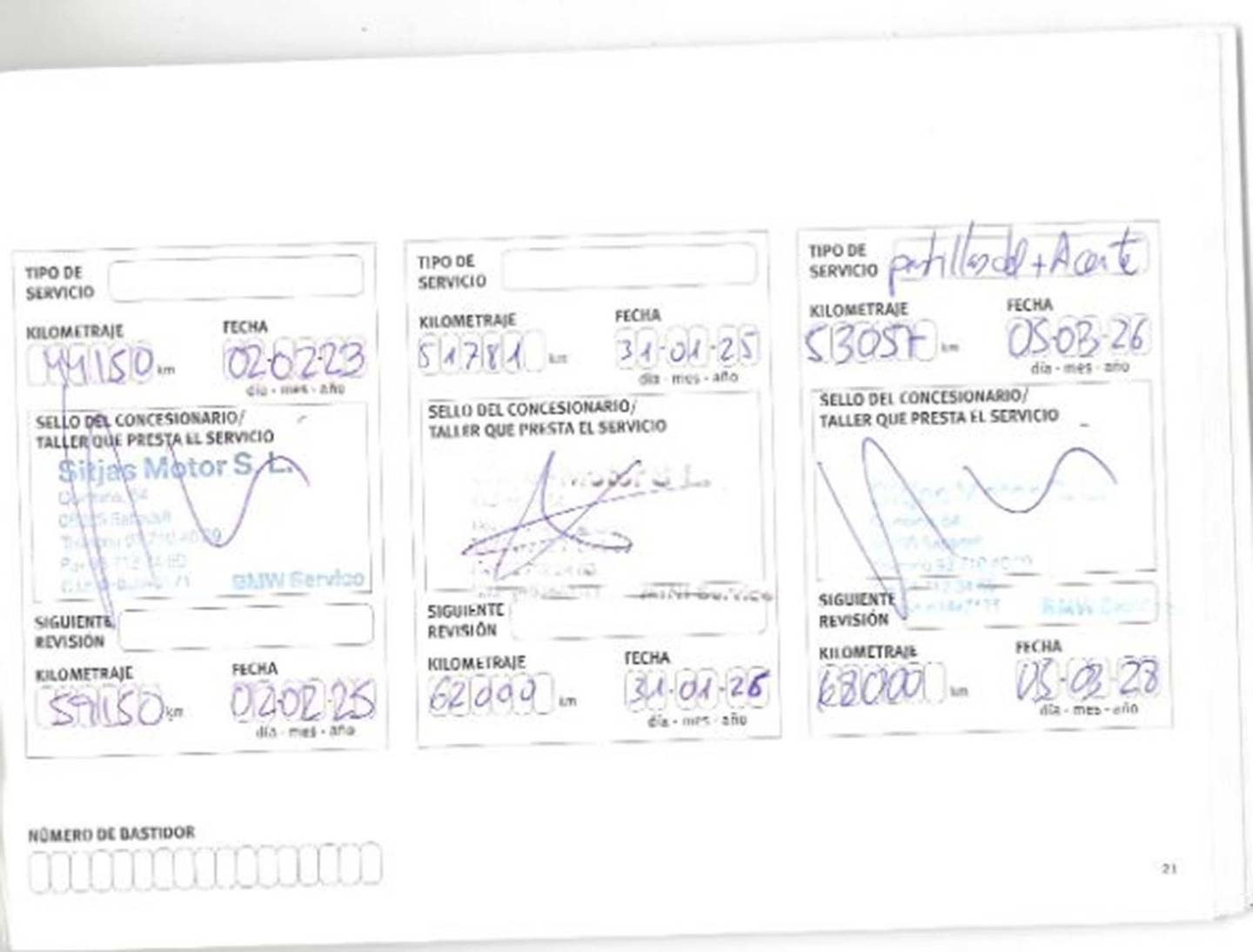 Foto del mantenimiento del Nissan Micra Nissan Micra 1.2G Acenta (80 CV)