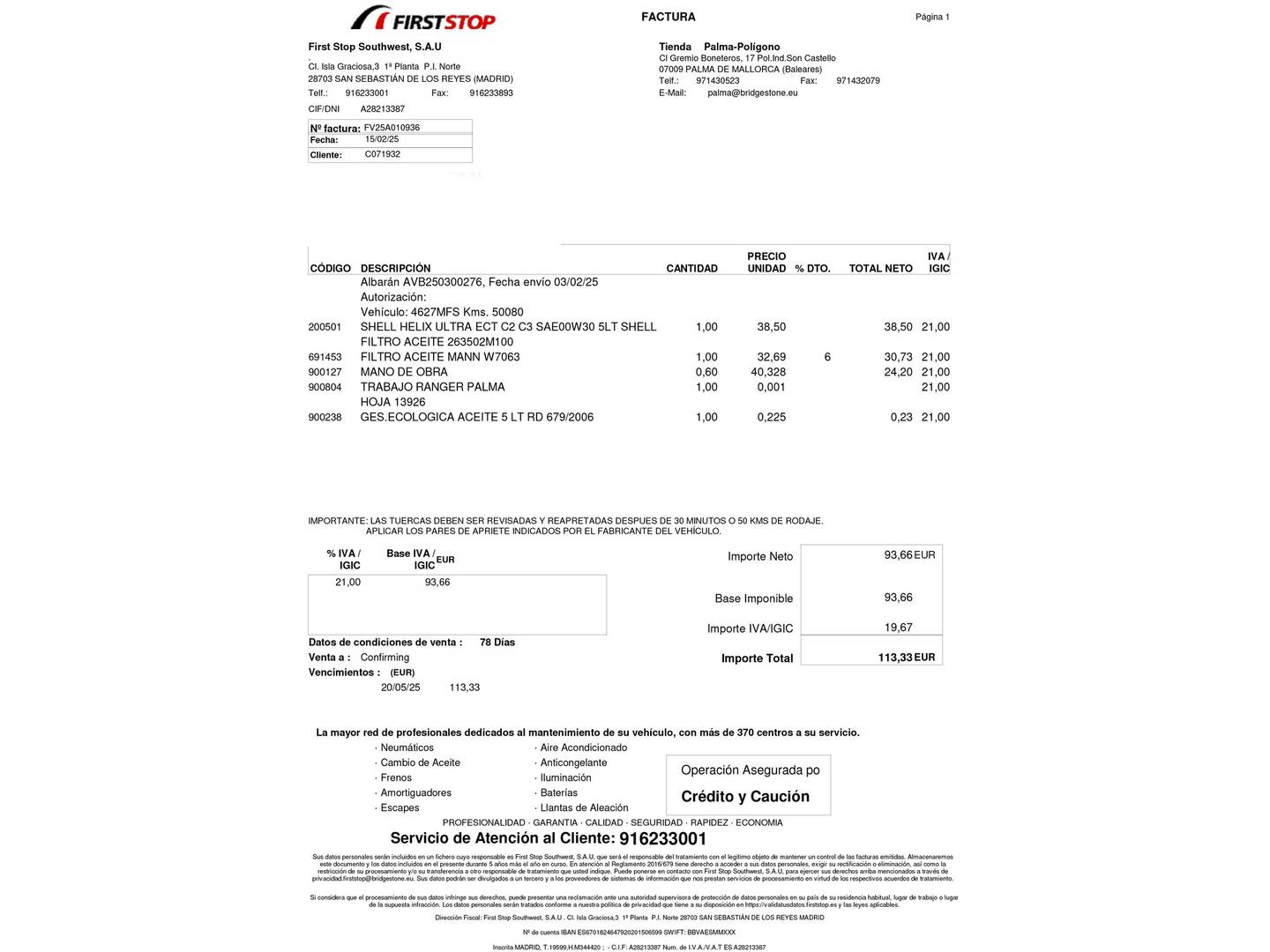 Foto del mantenimiento del Hyundai Tucson Hyundai Tucson 1.6 TGDI Klass 4x2 (150 CV)