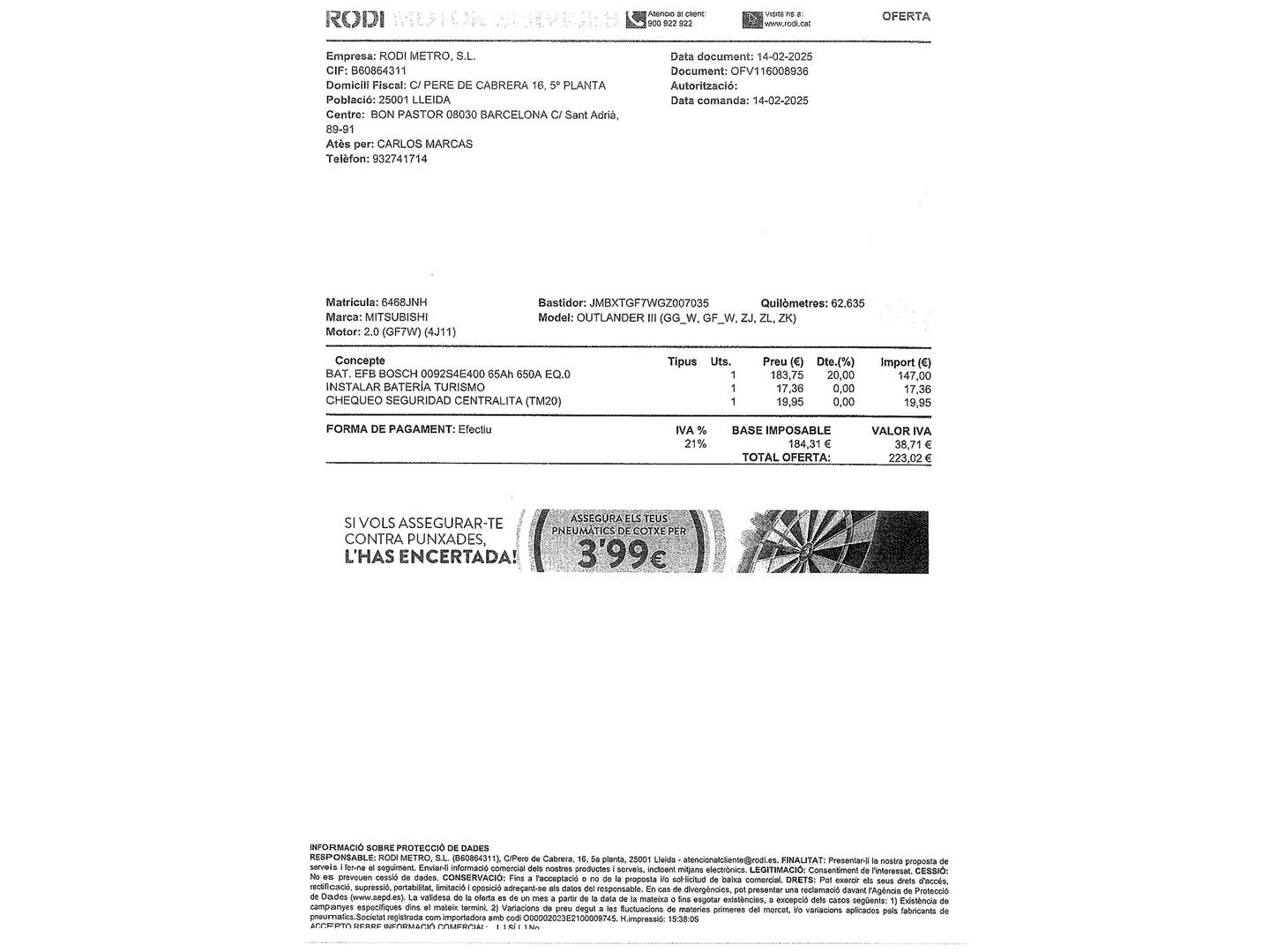 Foto Mitsubishi Outlander Mitsubishi Outlander 200 MPI Motion 2WD CVT (150 CV)