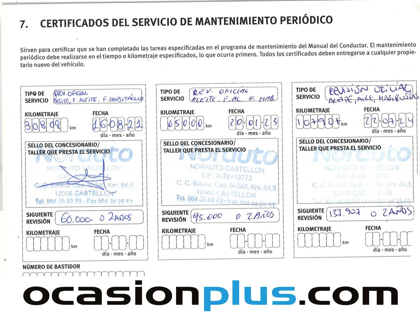 Foto del mantenimiento del Nissan QASHQAI Nissan Qashqai DIG-T 140 N-Connecta (140 CV)