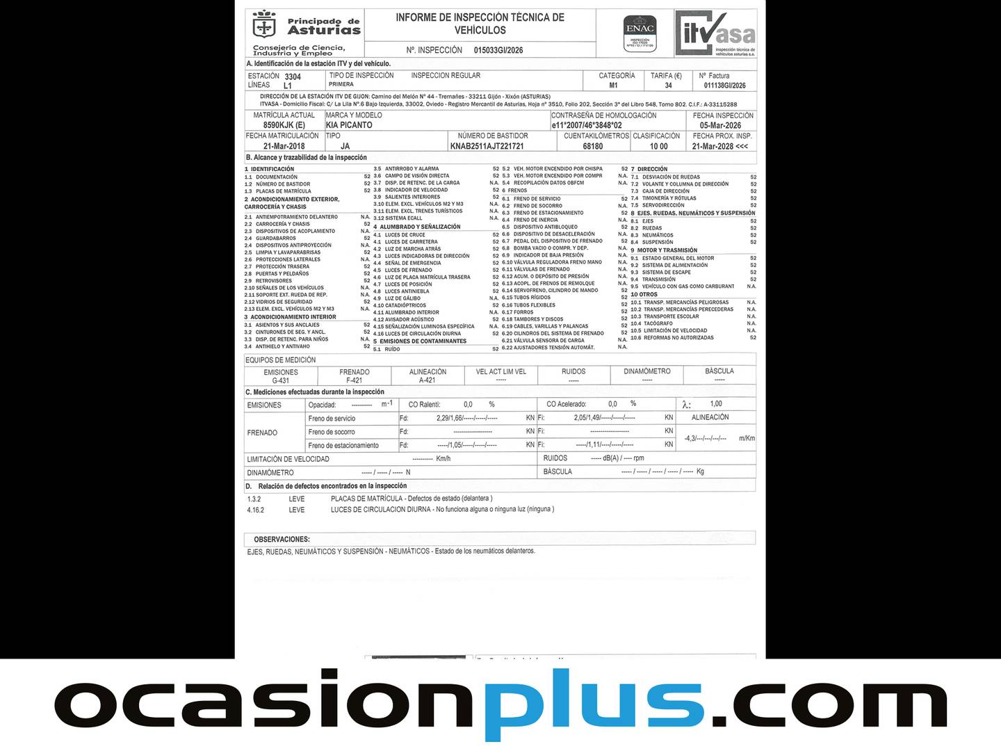 KIA Picanto KIA Picanto 1.0 CVVT Concept (67 CV) de segunda mano