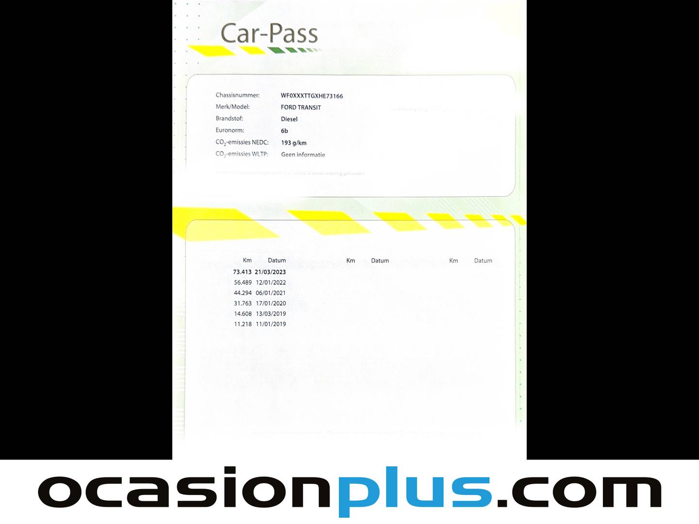 Foto del mantenimiento del Ford Transit Ford Transit Furgon 350 L4H3 Trend Trasera (130 CV)