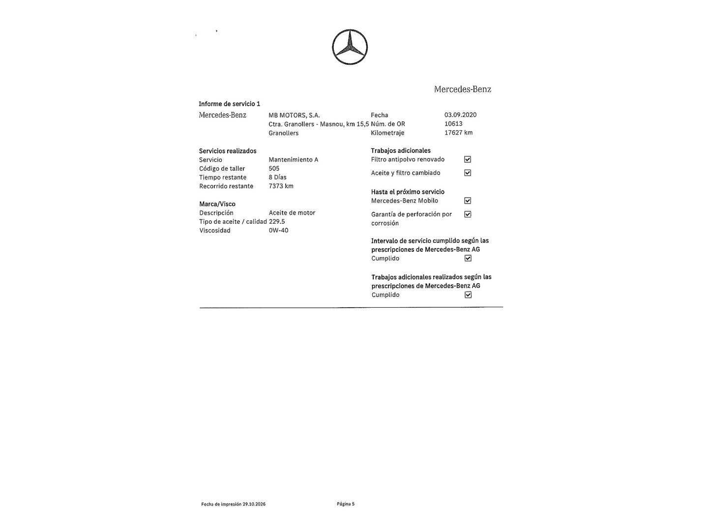Foto del mantenimiento del Mercedes Clase GLE Coupé Mercedes GLE Coupé Mercedes-AMG 43 4Matic (390 CV)