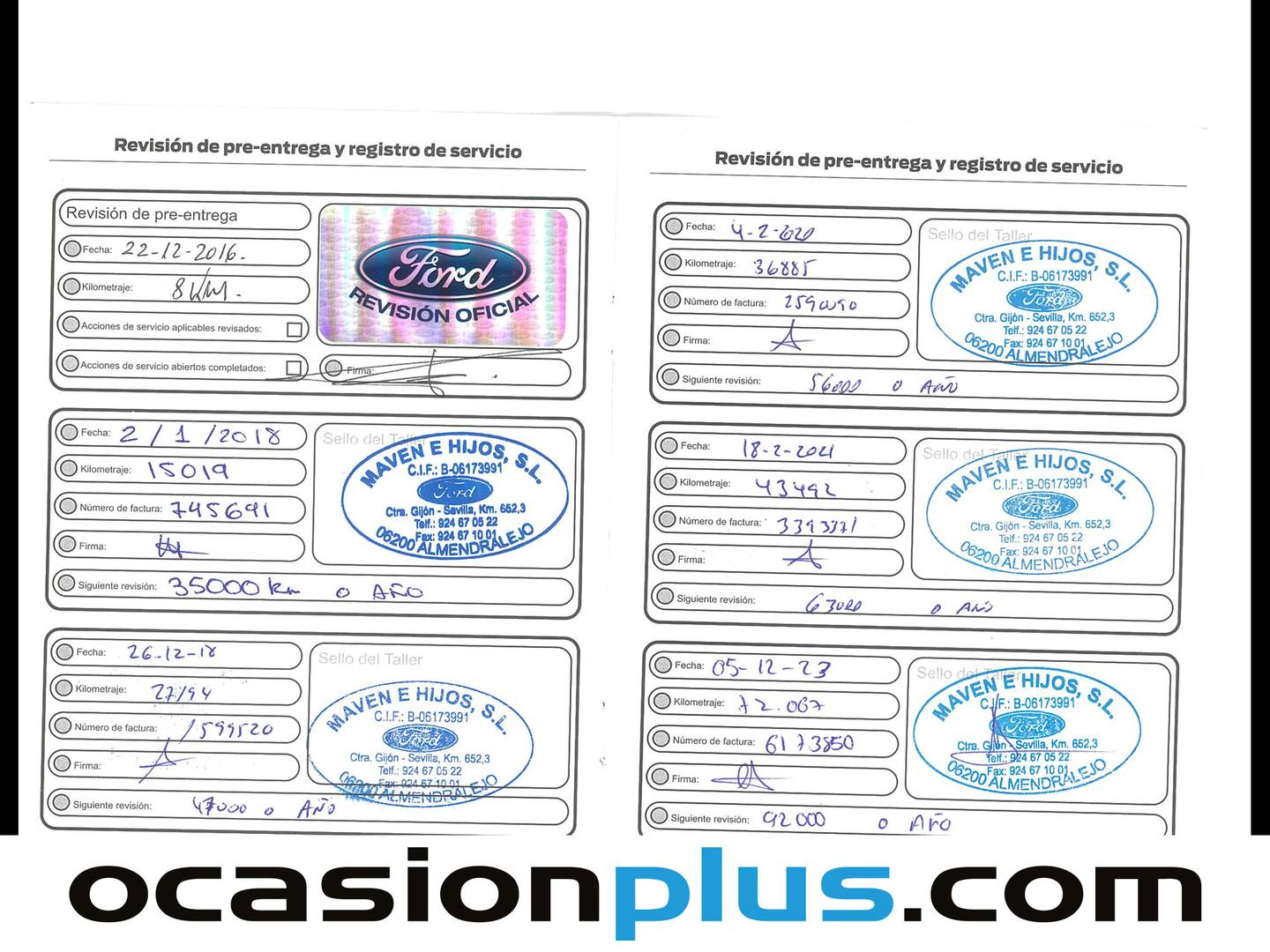 Foto del mantenimiento del Ford Kuga Ford Kuga 1.5 TDCI S&S Titanium 4x2 (120 CV)