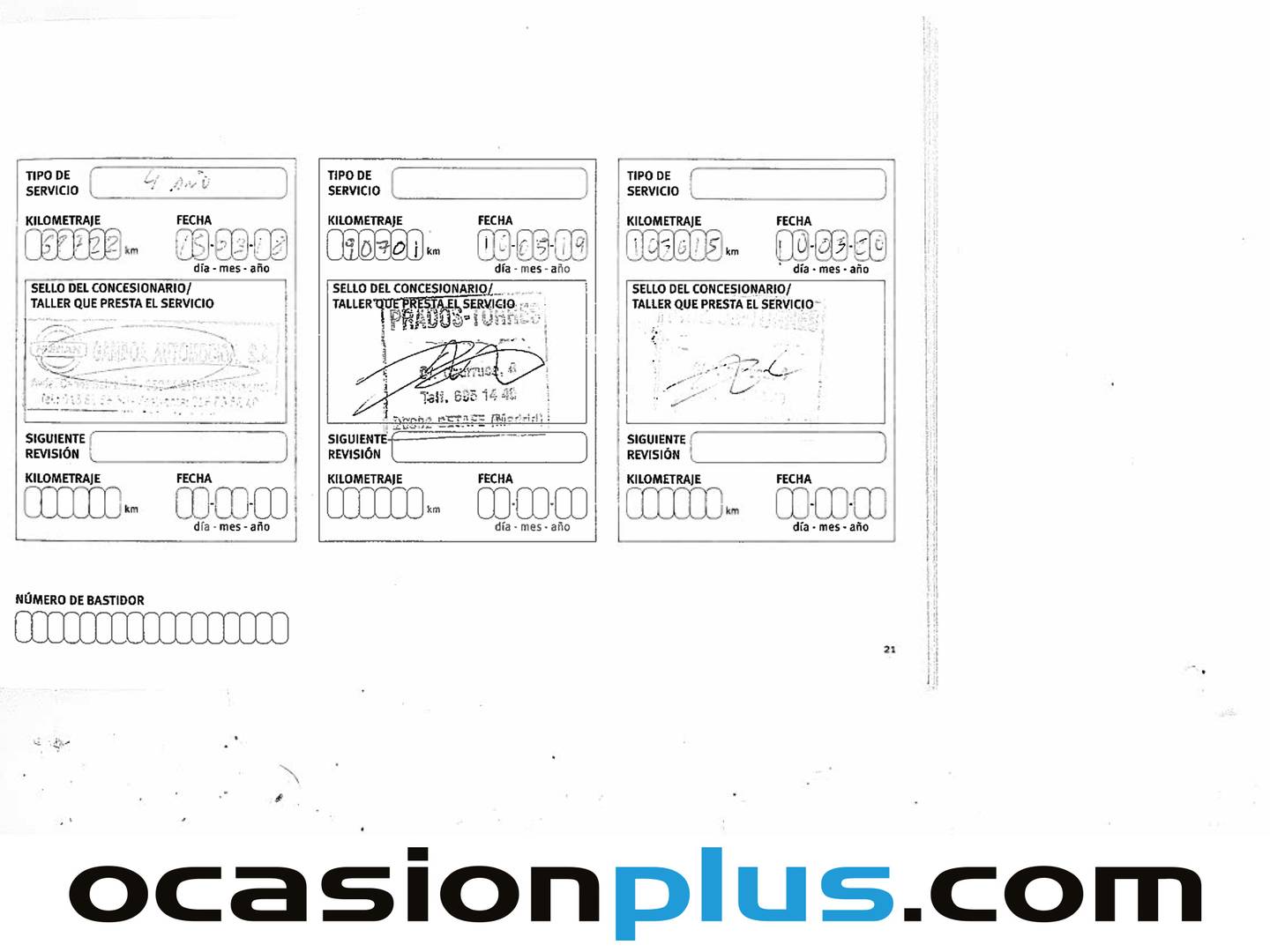 Foto del mantenimiento del Nissan QASHQAI Nissan Qashqai 1.5 dCi 360 4x2 (110 CV)
