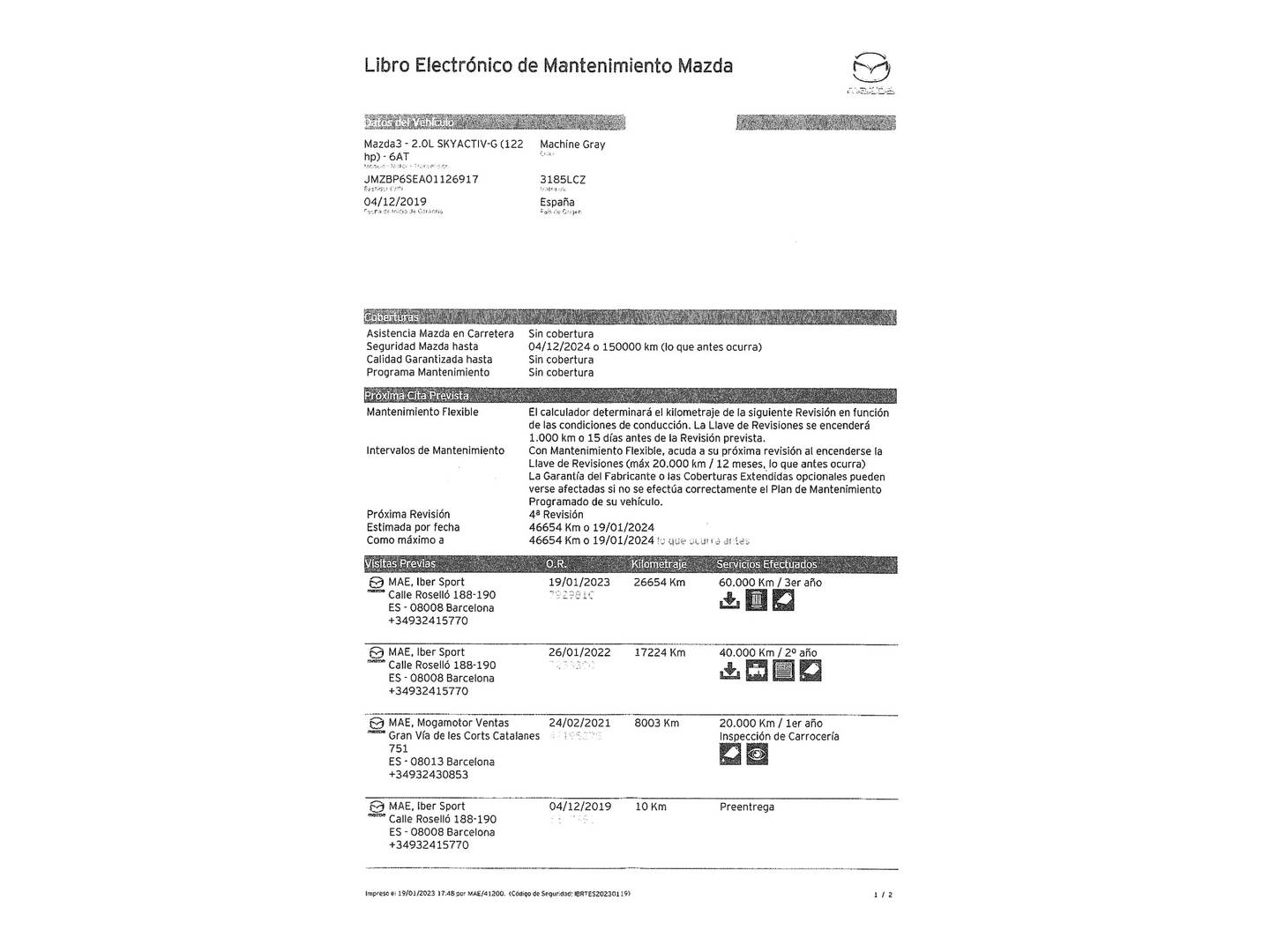 Foto Mazda Mazda3 Mazda Mazda 3 2.0 e-SKYACTIV-G Zenith AT (122 CV)