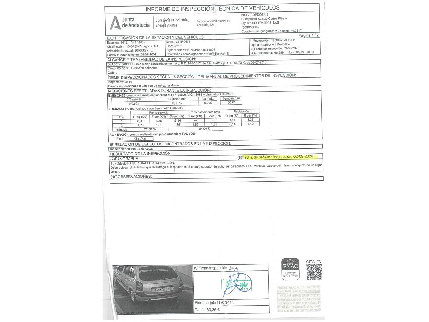 Citroën Xsara Picasso Citroën Xsara Picasso Xsara Picasso 1.6 LX Plus (110 CV) de segunda mano
