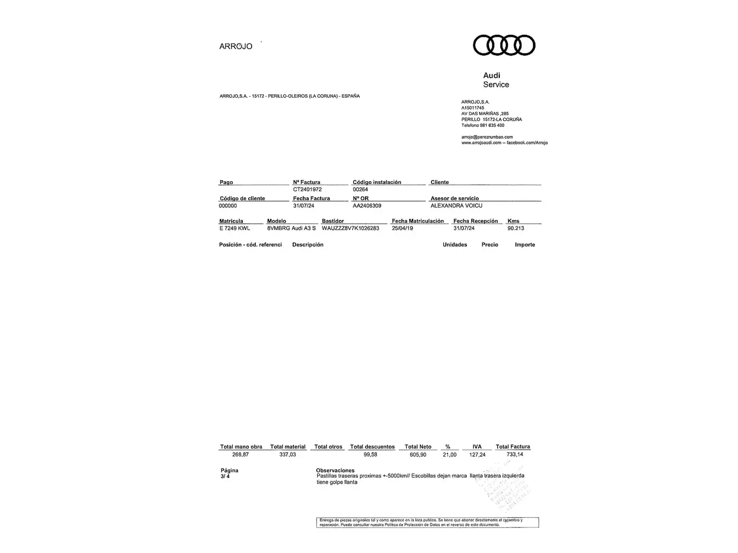 Foto Audi A3 Audi A3 Sedan Sedan S line 35 TDI (150 CV) S tronic
