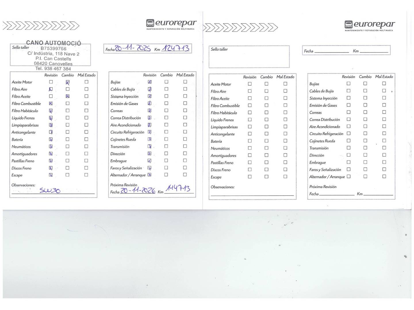 Foto del mantenimiento del Hyundai i20 Hyundai i20 1.0 TGDI Tecno LE (100 CV)