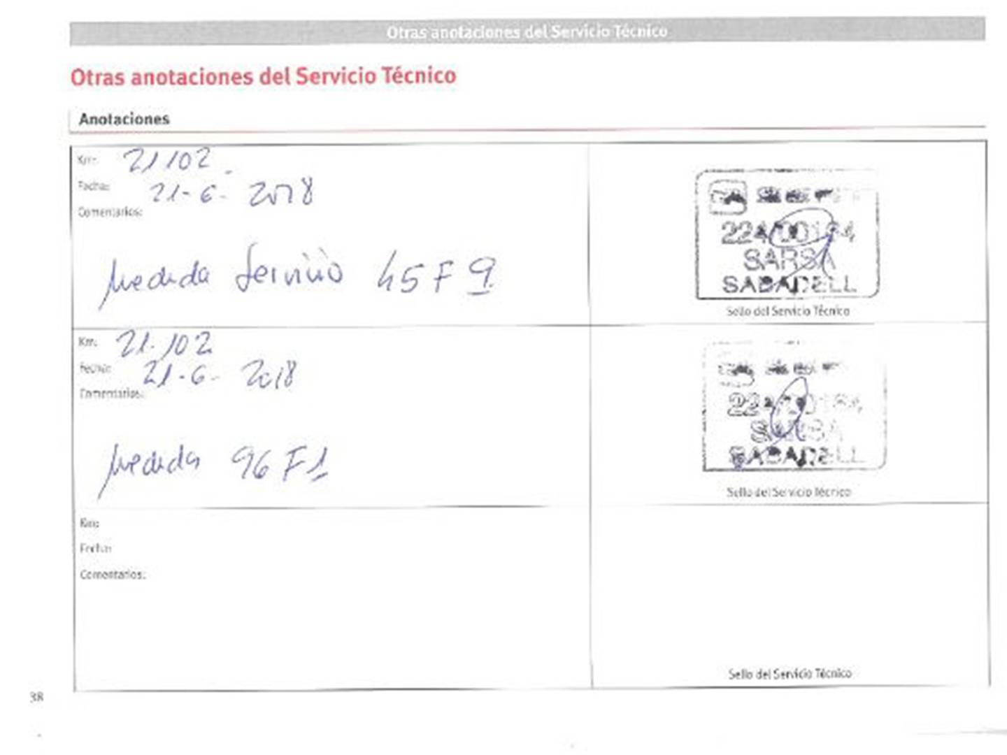 Foto del mantenimiento del Seat Ateca Seat Ateca 2.0 TDI S&S Xcellence 4Drive (150 CV)
