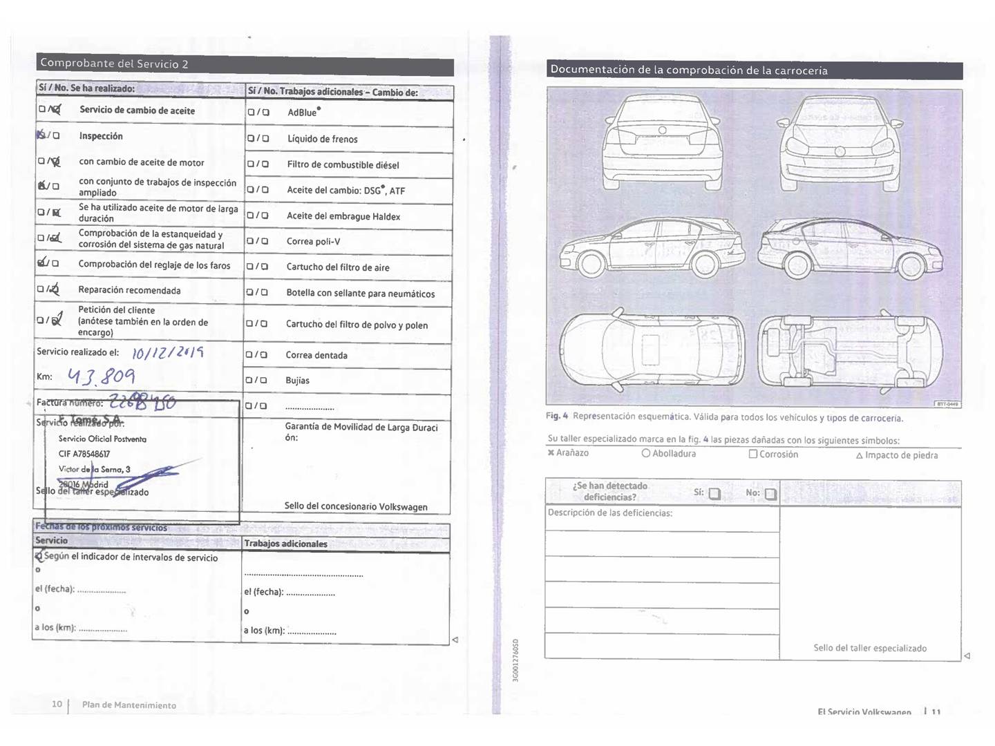 Foto del mantenimiento del Volkswagen Passat Volkswagen Passat Variant Advance 1.4 TSI ACT BMT (150 CV)