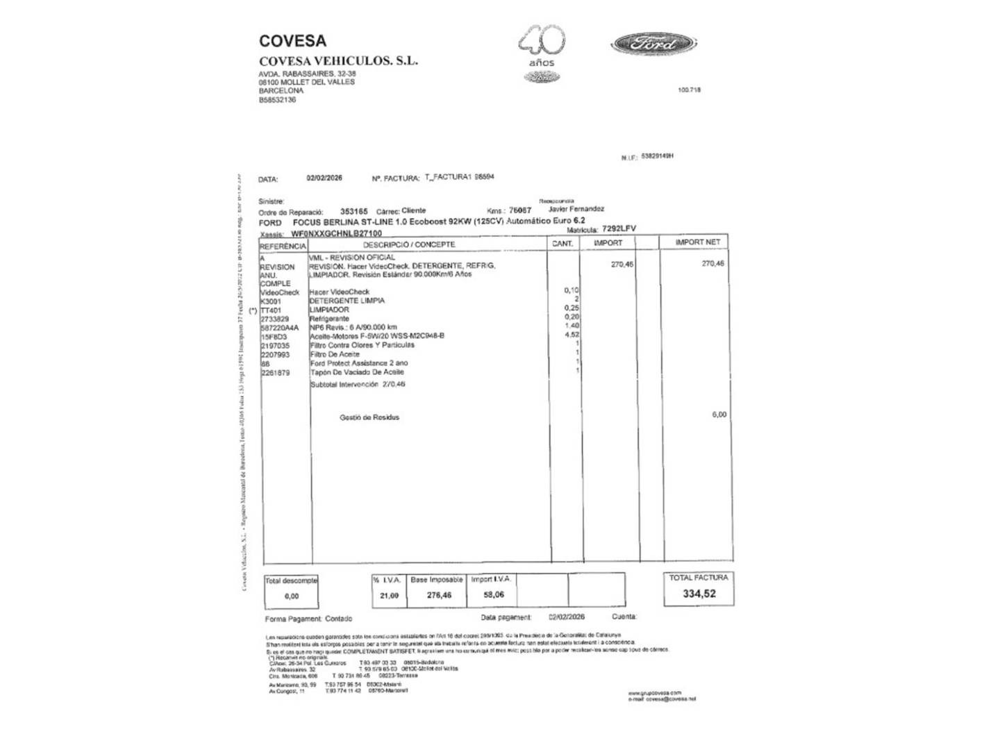 Foto Ford Focus Ford Focus 1.0 Ecoboost ST-Line Auto (125 CV)