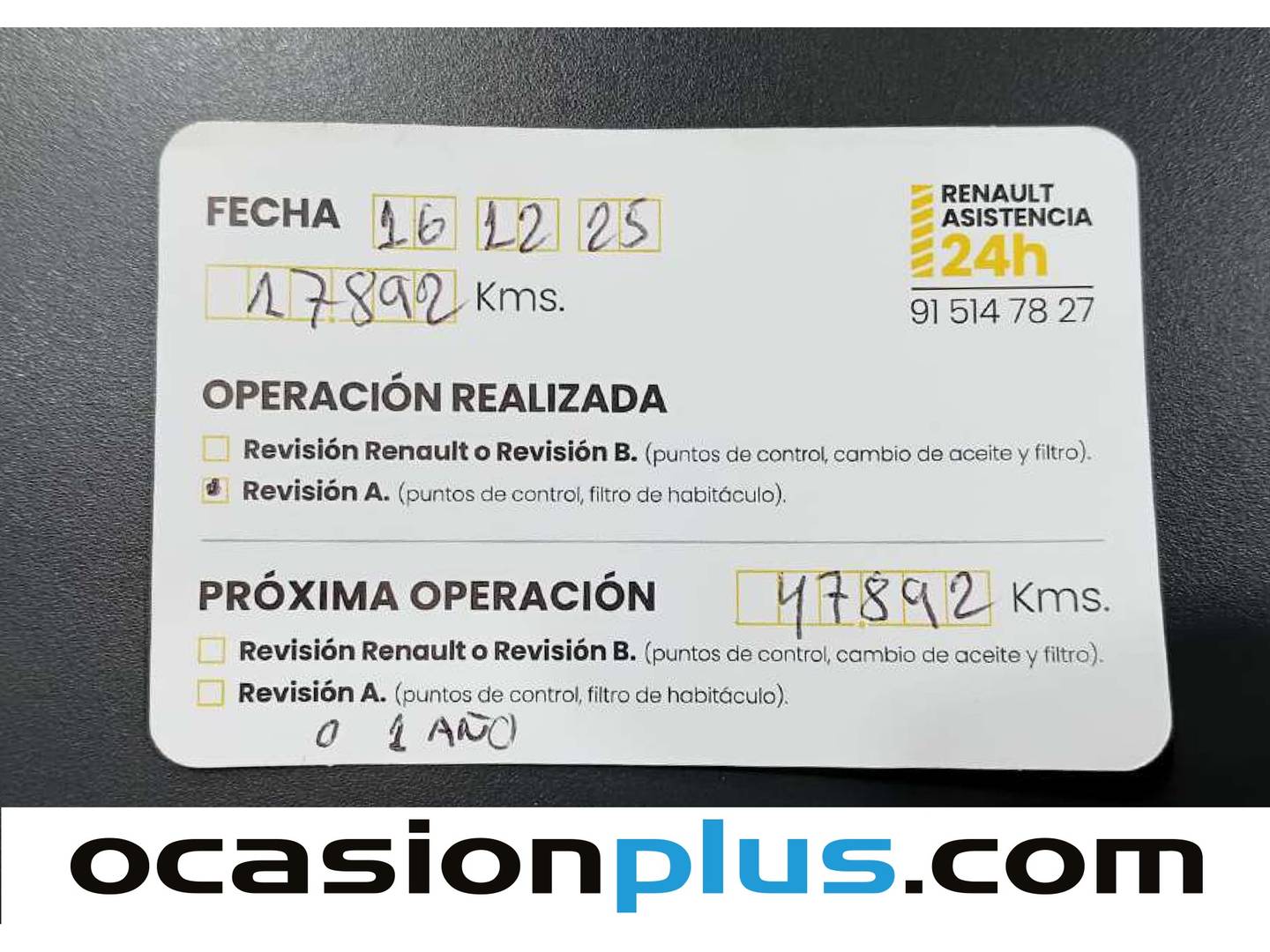 Foto del mantenimiento del Dacia Sandero DACIA Sandero Stepway Essential (100CV) ECO-G