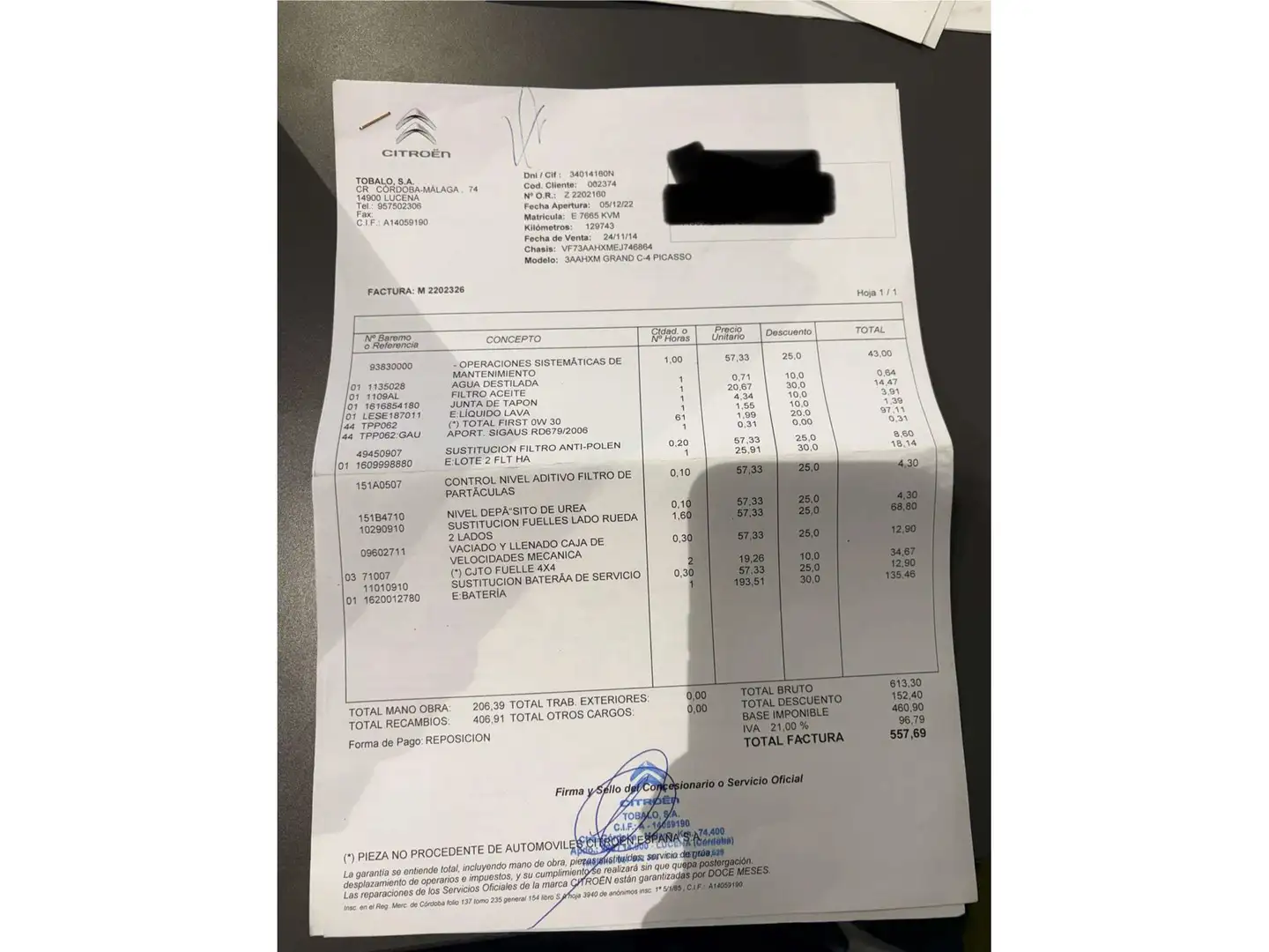 Foto Citroën Grand C4 Picasso Citroen Grand C4 Picasso 2.0 HDI Exclusive (150 CV)