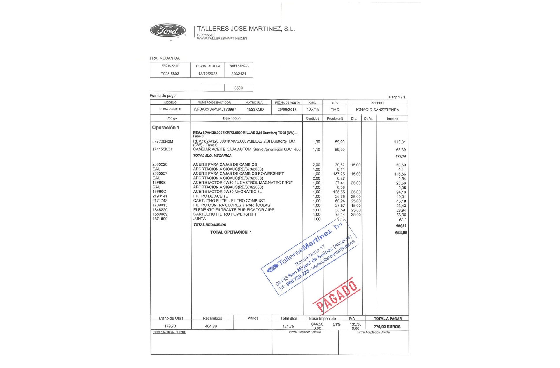 Ford Kuga 2.0 TDCi Vignale 4x4 Powershift - foto 24