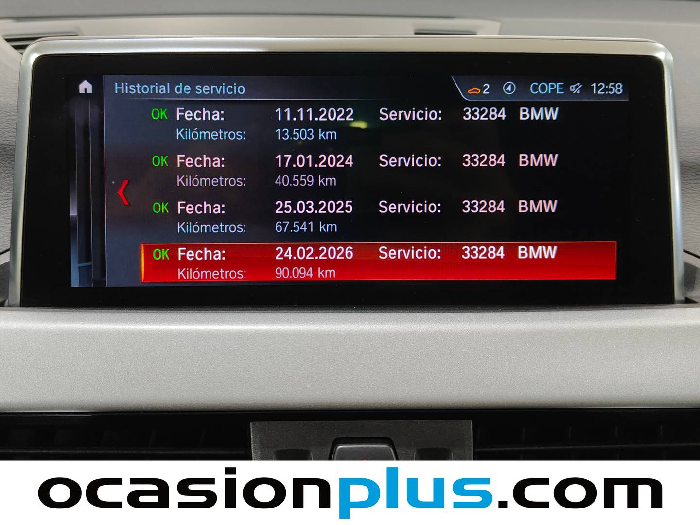 Foto del mantenimiento del BMW X1 BMW X1 sDrive18i (140 CV)