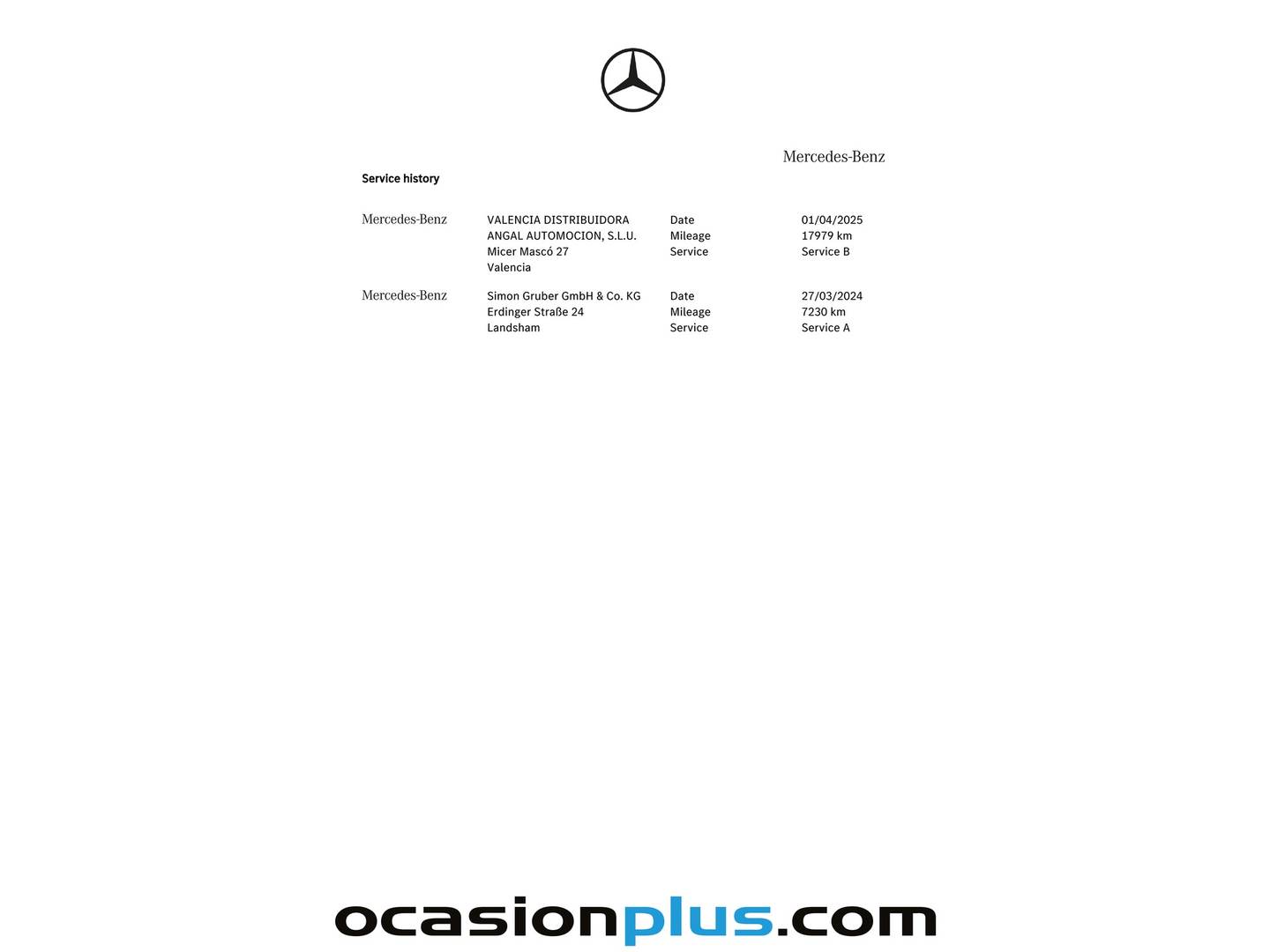 Foto del mantenimiento del Mercedes Clase A Mercedes Clase A Mercedes-AMG 35 4Matic (306 CV)
