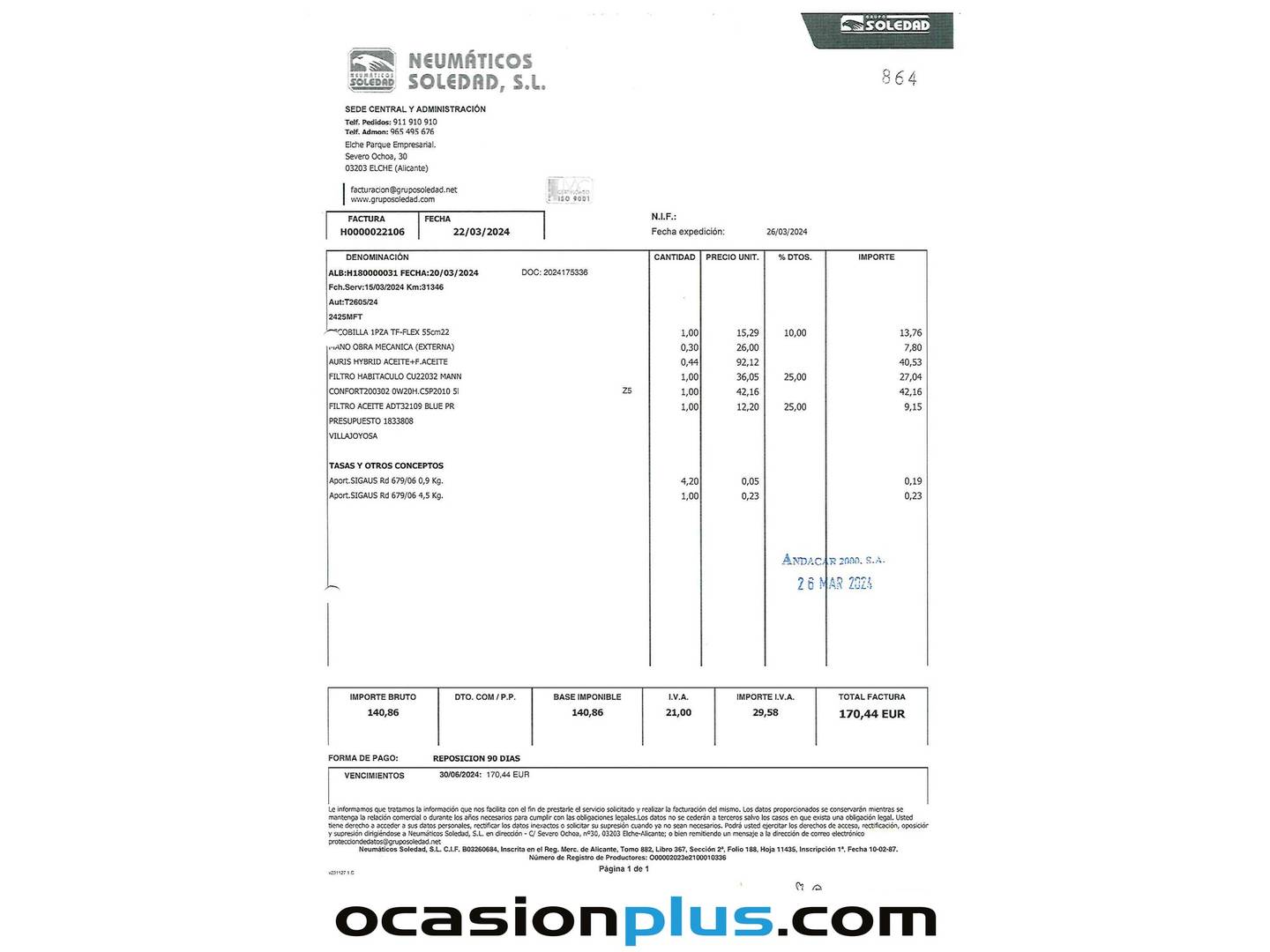 Foto del mantenimiento del Toyota Yaris Toyota Yaris 120H Business Plus (116 CV)
