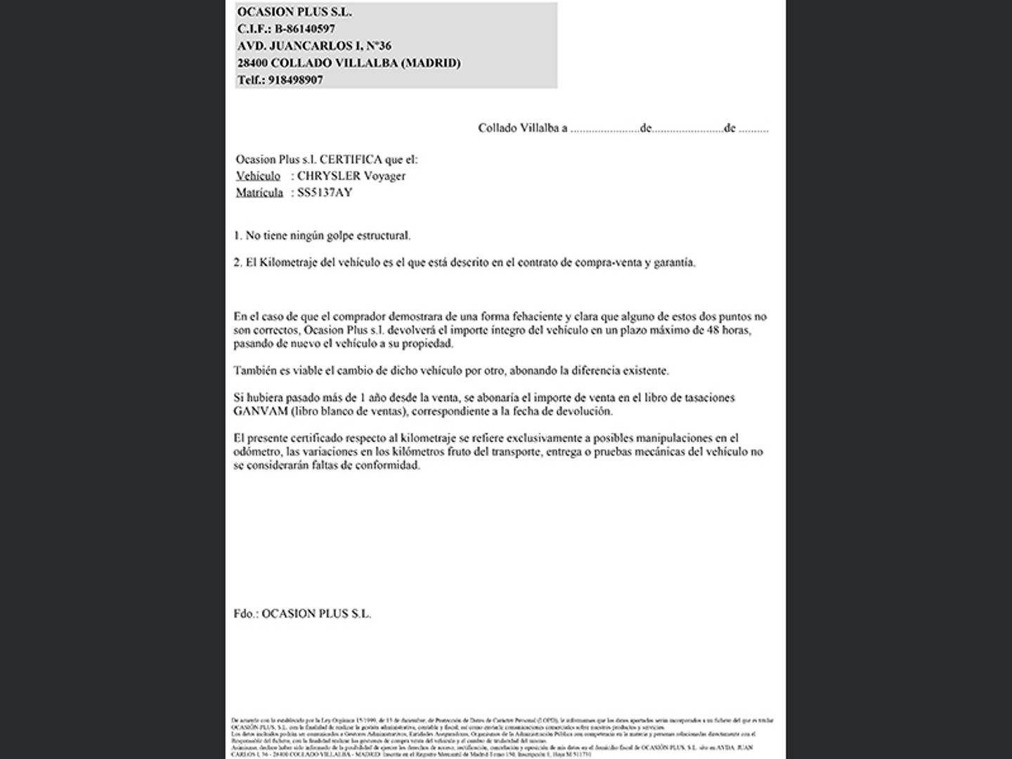 Foto Chrysler Voyager Chrysler Voyager 2.4 SE (151 CV)