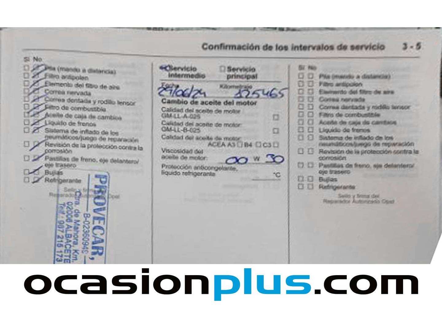 Foto del mantenimiento del Opel Astra Opel Astra 1.7 CDTI Energy (110 CV)