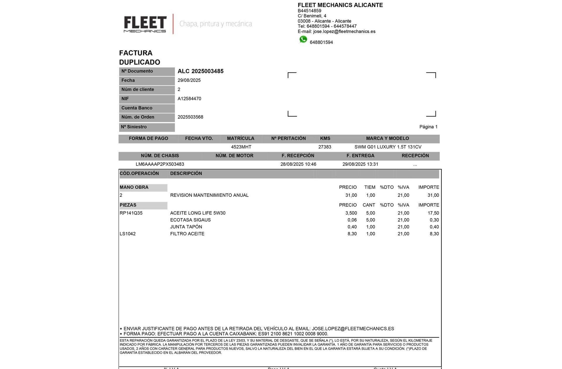 SWM G01 1.5T Luxury - foto 23