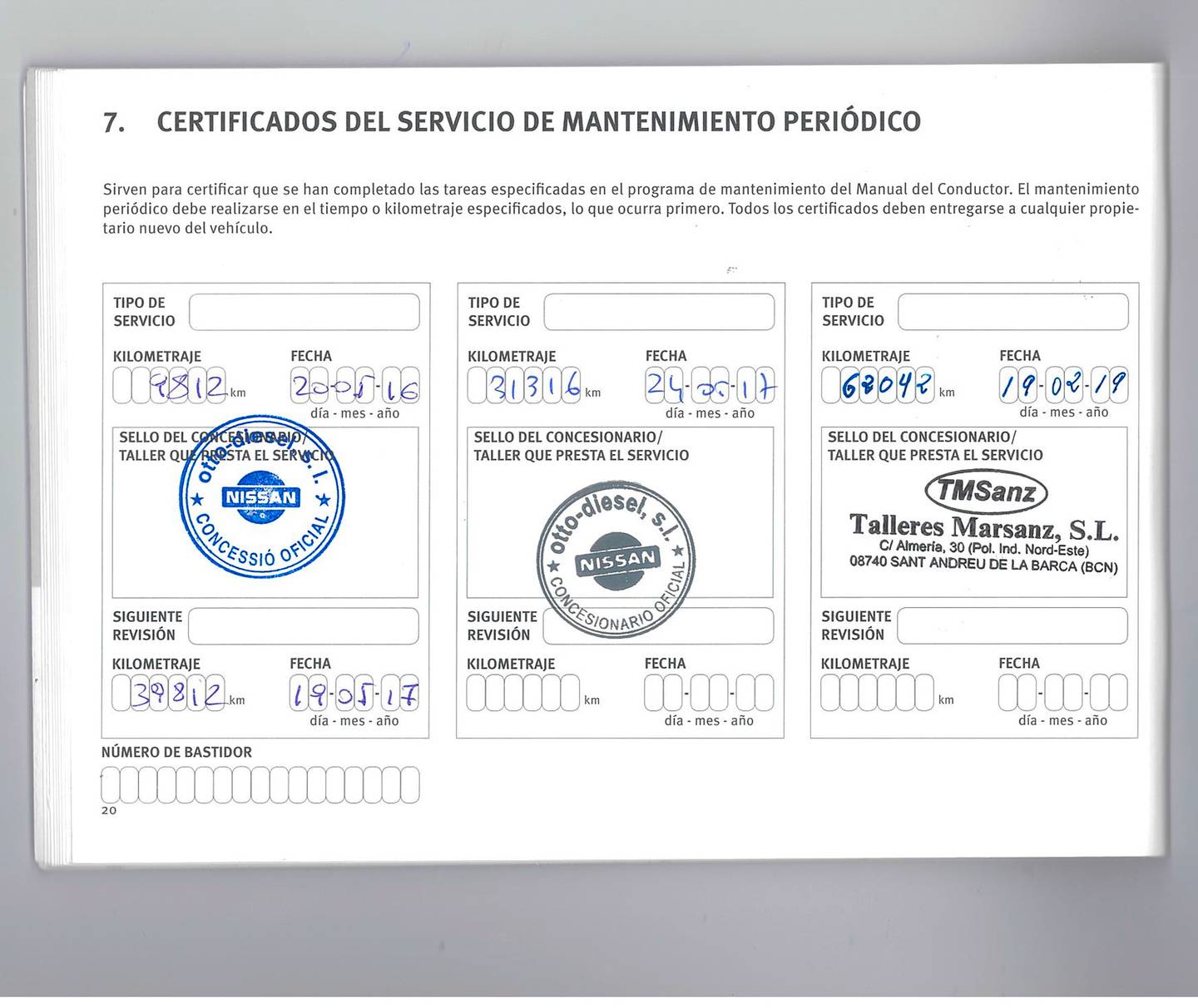 Foto del mantenimiento del Nissan JUKE Nissan Juke 1.5 dCi Tekna Premium 4X2 (110 CV)