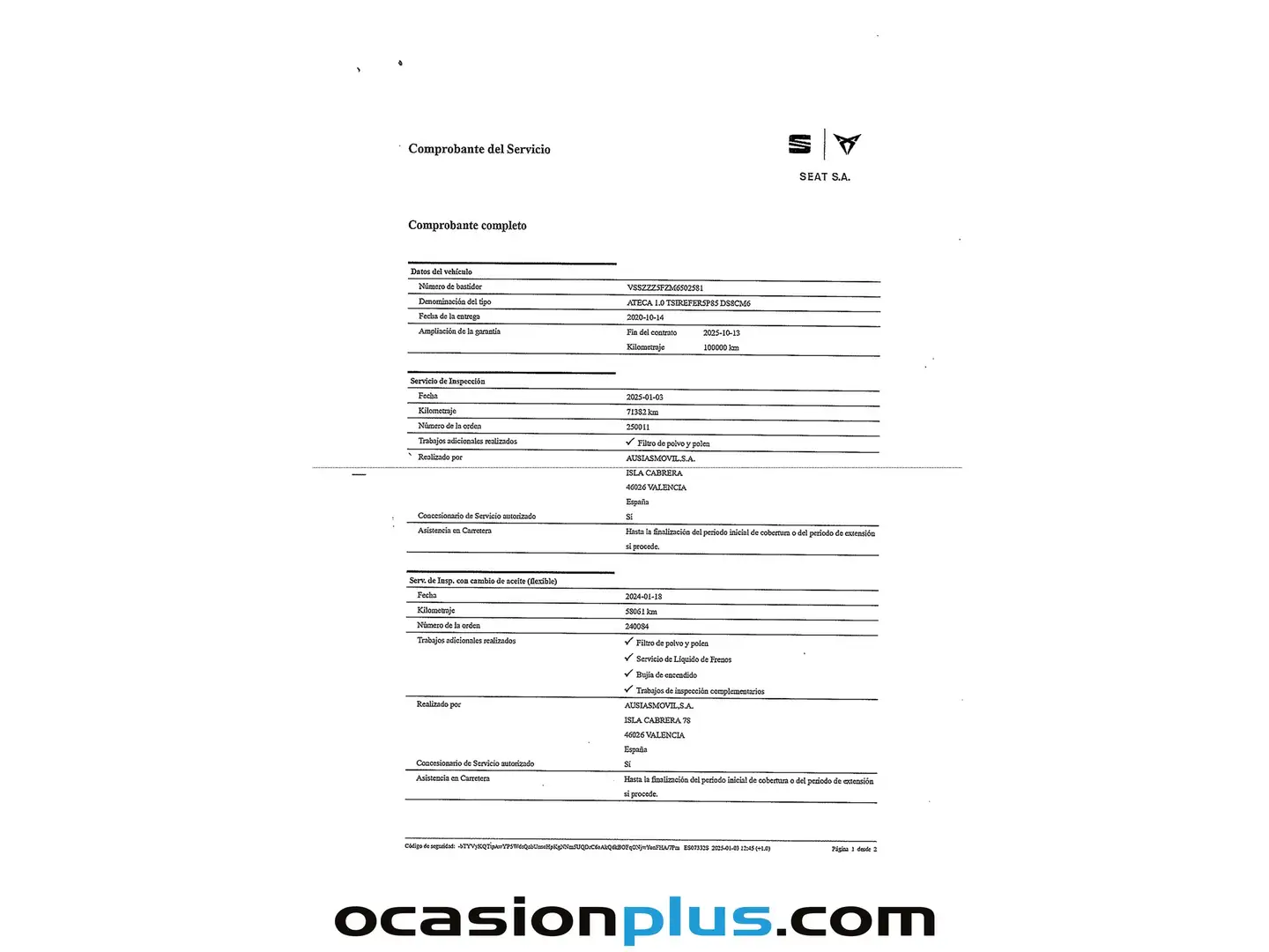 Foto Seat Ateca SEAT Ateca 1.0 TSI S&S Reference (115 CV)