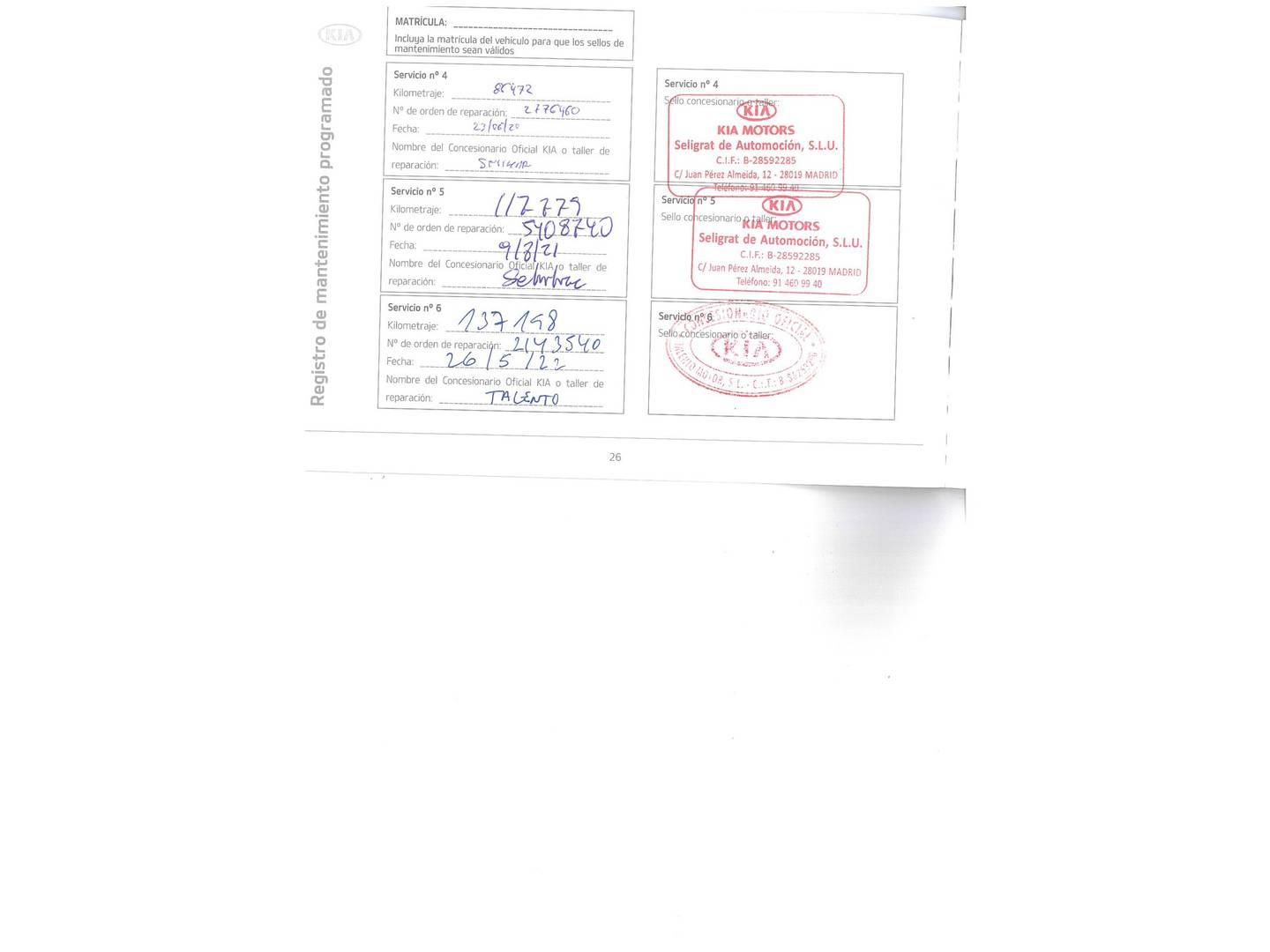 Foto del mantenimiento del KIA Ceed KIA Ceed 1.6 CRDi VGT x-Tech17 (136 CV)