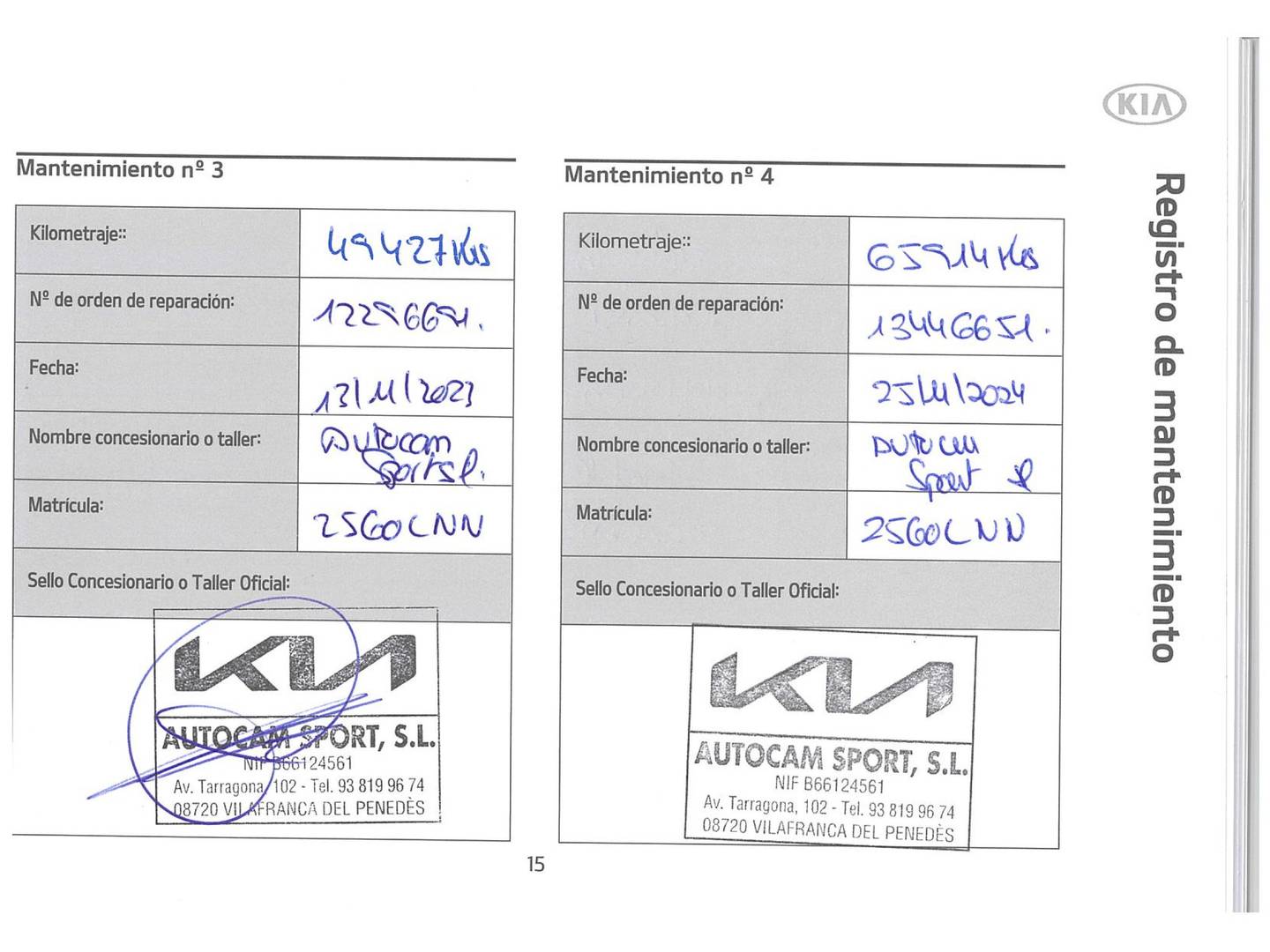 Foto del mantenimiento del KIA ProCeed Kia ProCeed 1.5 MHEV GT Line DCT (160 CV)