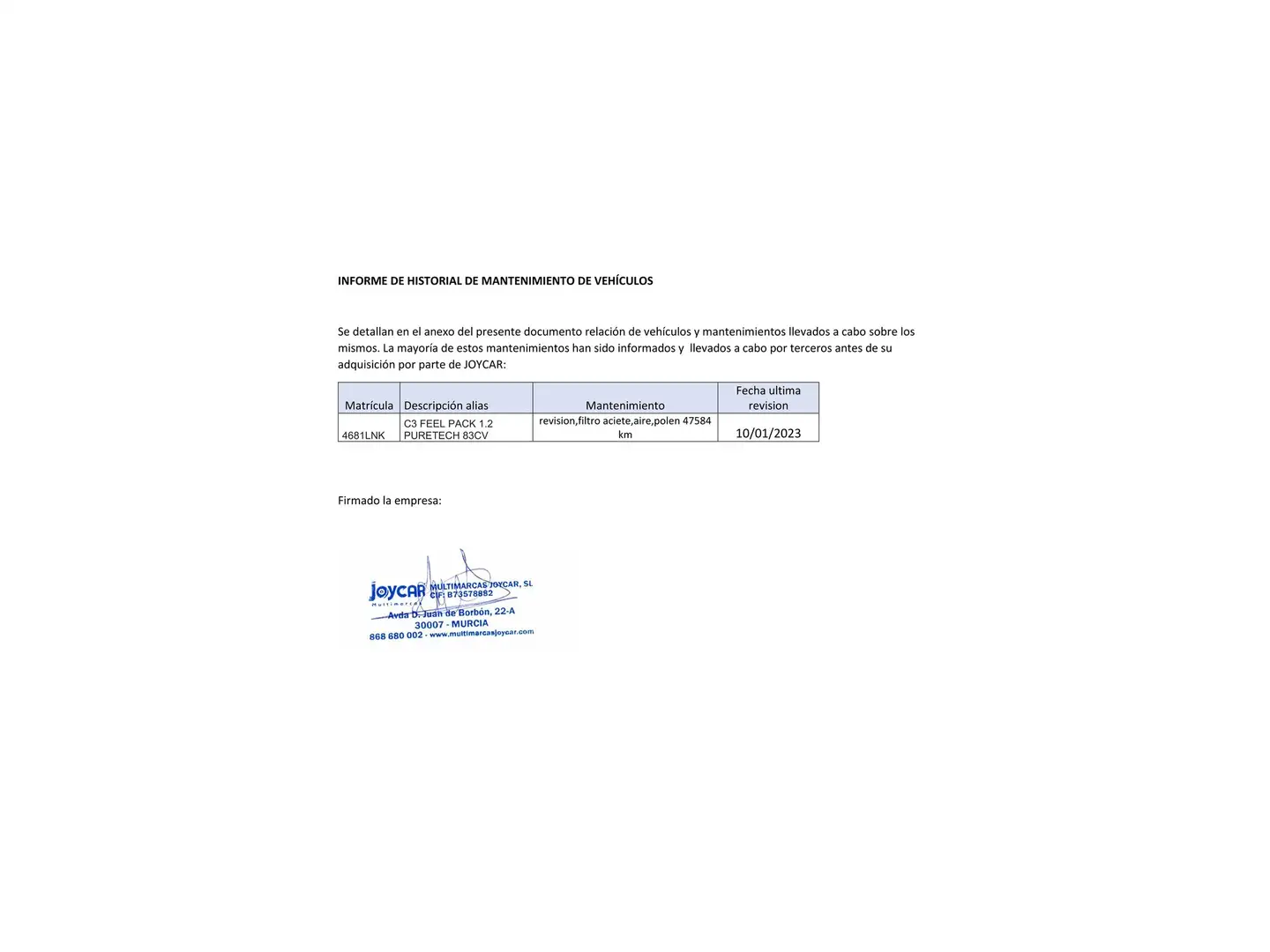 Mantenimiento
